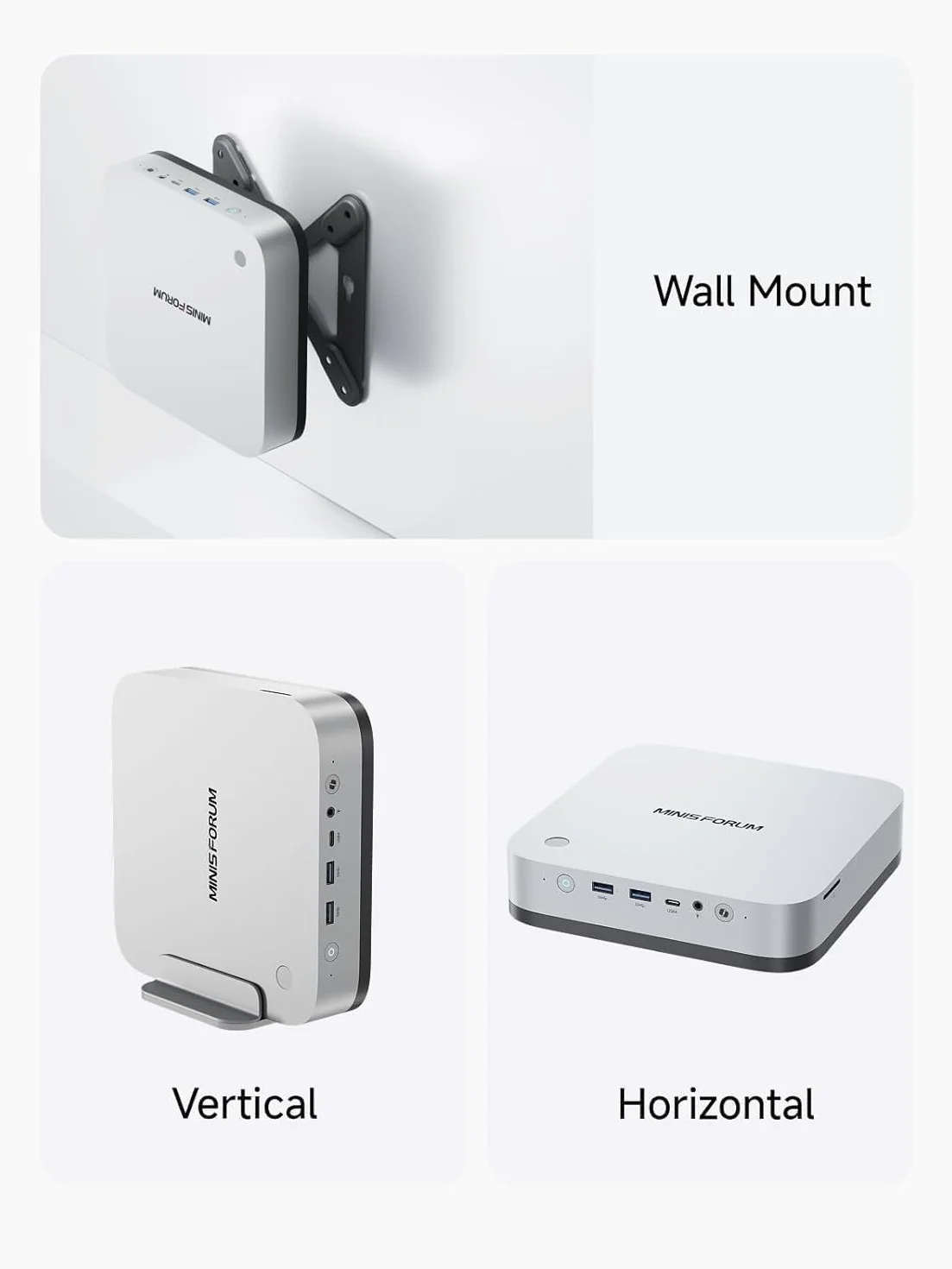 MINISFORUM AI X1 Pro Mini PC AMD Ryzen AI 9 HX370 12 núcleos 5,1 GHz 64GB DDR5 1TB SSD WiFi 7