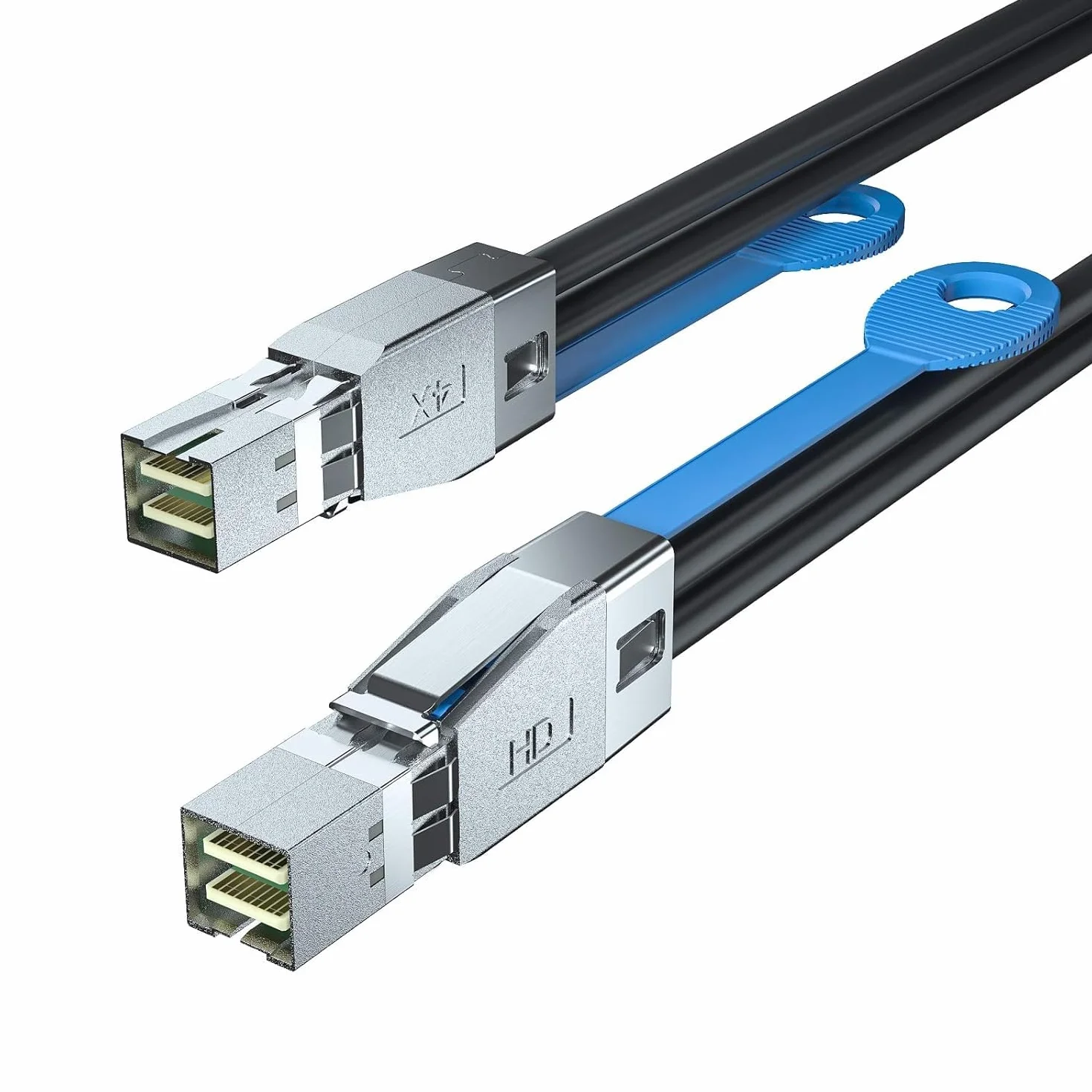 10Gtek® 12G External Mini SAS HD SFF-8644 zu SFF-8644 Kabel, 2-Meter(6.5-ft)