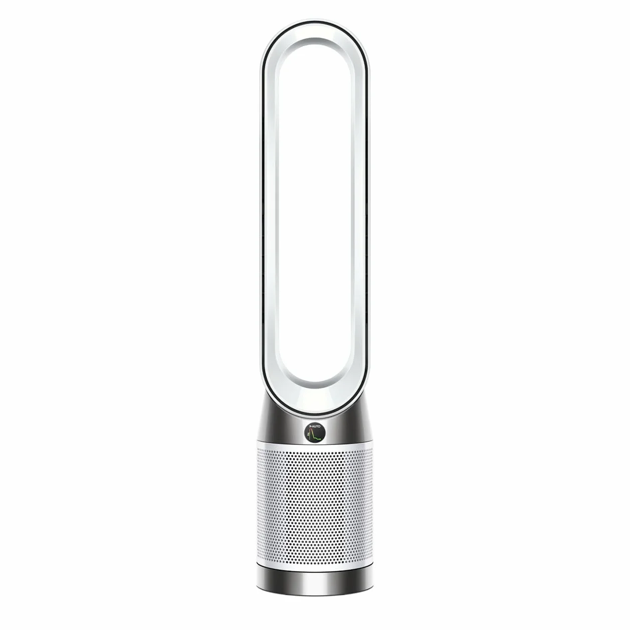 Dyson Purifier Cool™ PC1 Ventilador de Torre y Purificador de Aire, Filtro HEPA H13, Refrigeración Potente, Control por App y Mando, Sin Aspas, Oscilación 350°, Blanco
