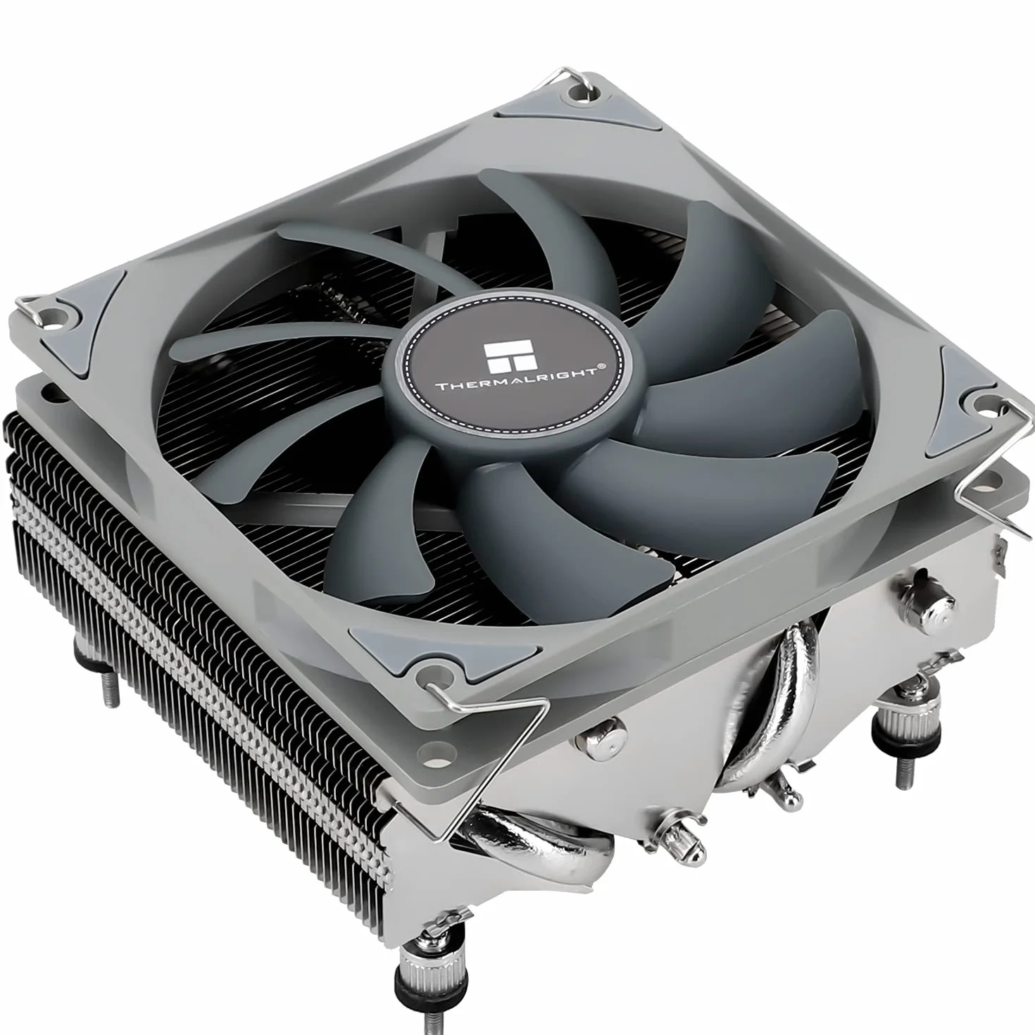 TR-Thermalright AXP90 X53 disipador de CPU - 4 tubos de calor, ventilador silencioso de 92 mm de bajo perfil, 2700 rpm, para AMD AM4/AM5, Intel LGA1851/1700/115x/1200, perfil bajo ITX PC