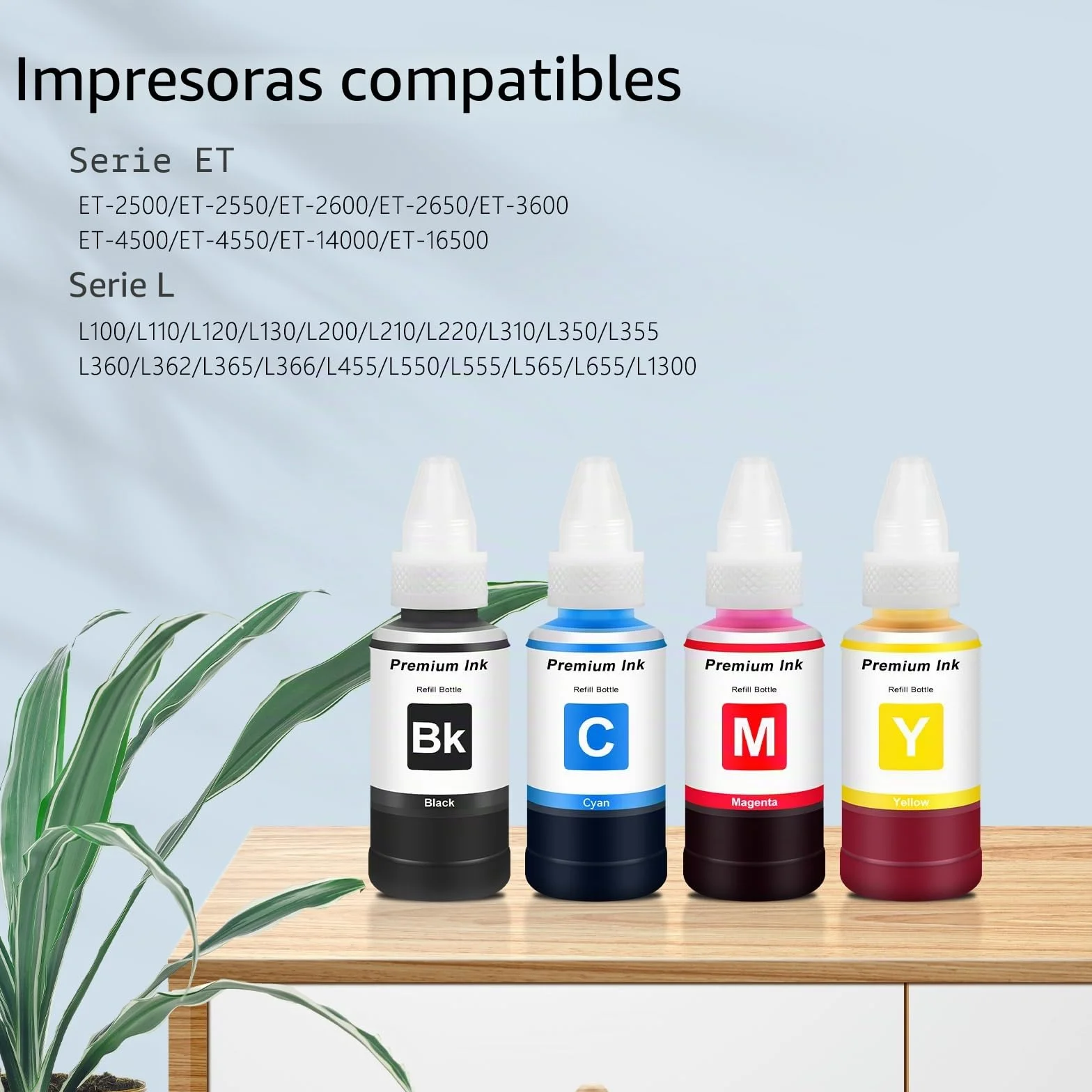 Compatible para EPT664 EPT6641 Cartucho de Tinta Impresora, Recambio Tinta EPT6641 70mL para Impresora ET-2650 ET-2600 ET 2650 ET 2600 ET-2500 ET-2550 ET-3600 ET-4500 ET-4550 L350 L355 L550 L555