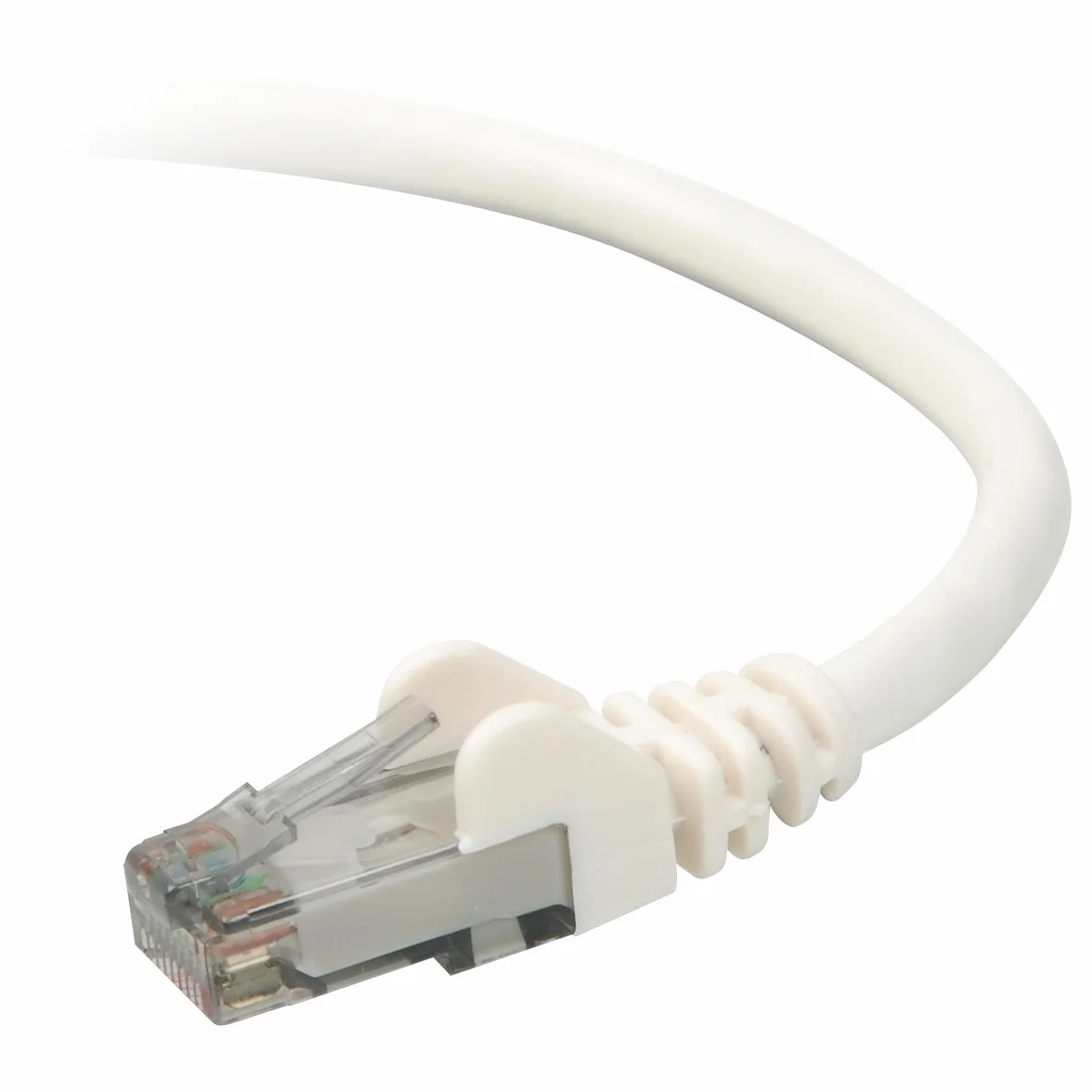 Belkin Cable de conexión CAT6 sin enganches RJ45M/RJ45M; 14 Blanco