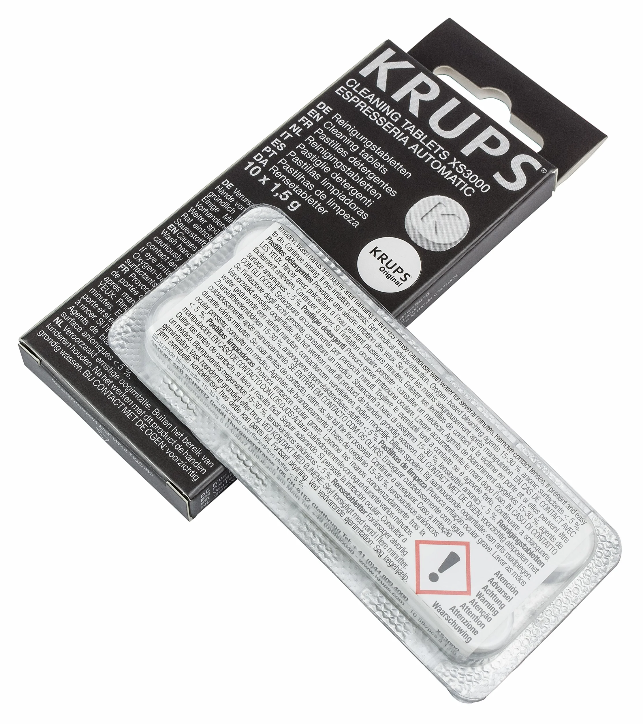 Krups XS3000 Pastillas de limpieza, 2 unidades