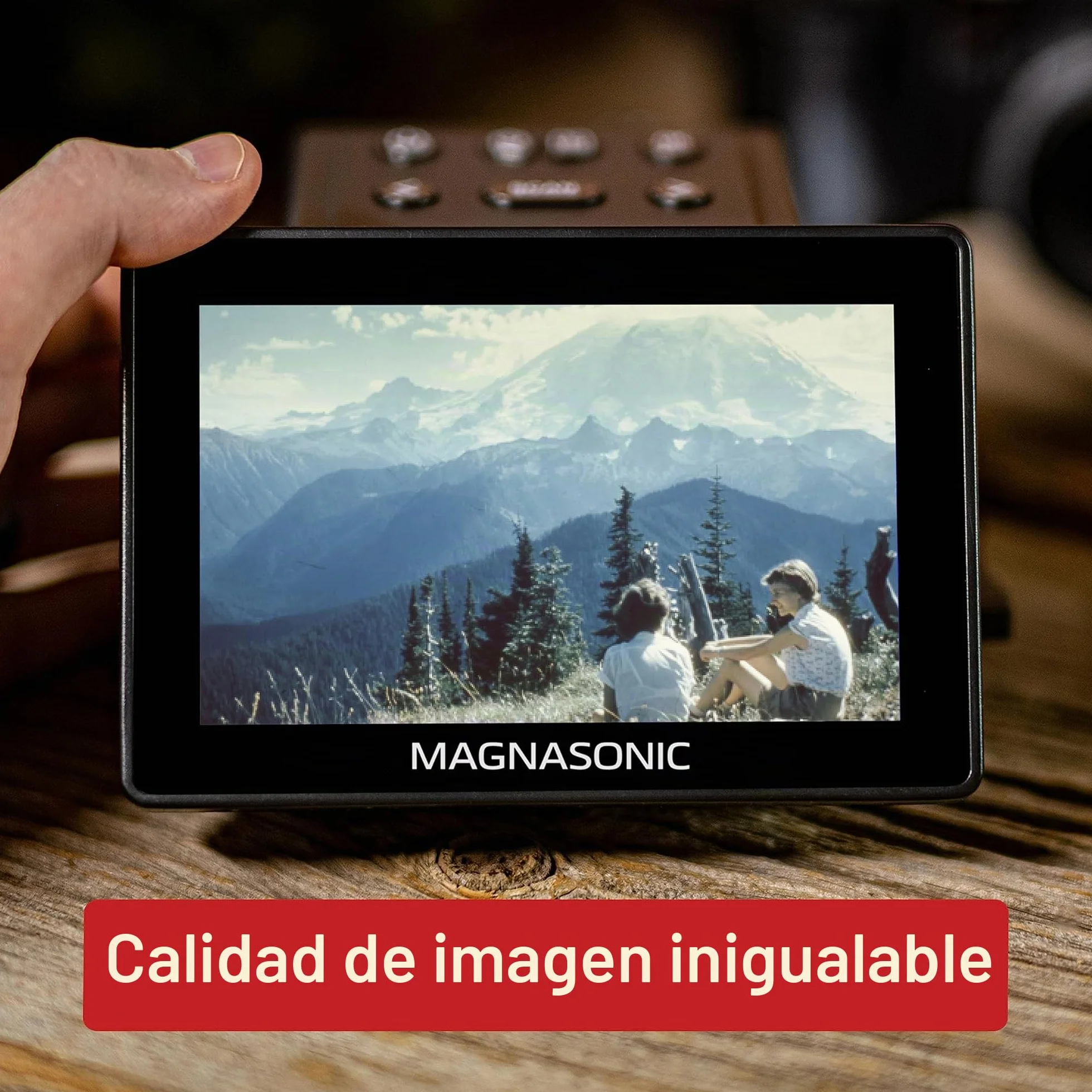 Magnasonic Escáner todo en uno 25 MP para películas 12,7 cm HDMI convierte 35 mm 126 110 Super 8 diapositivas 135 126 110 fotos digitales