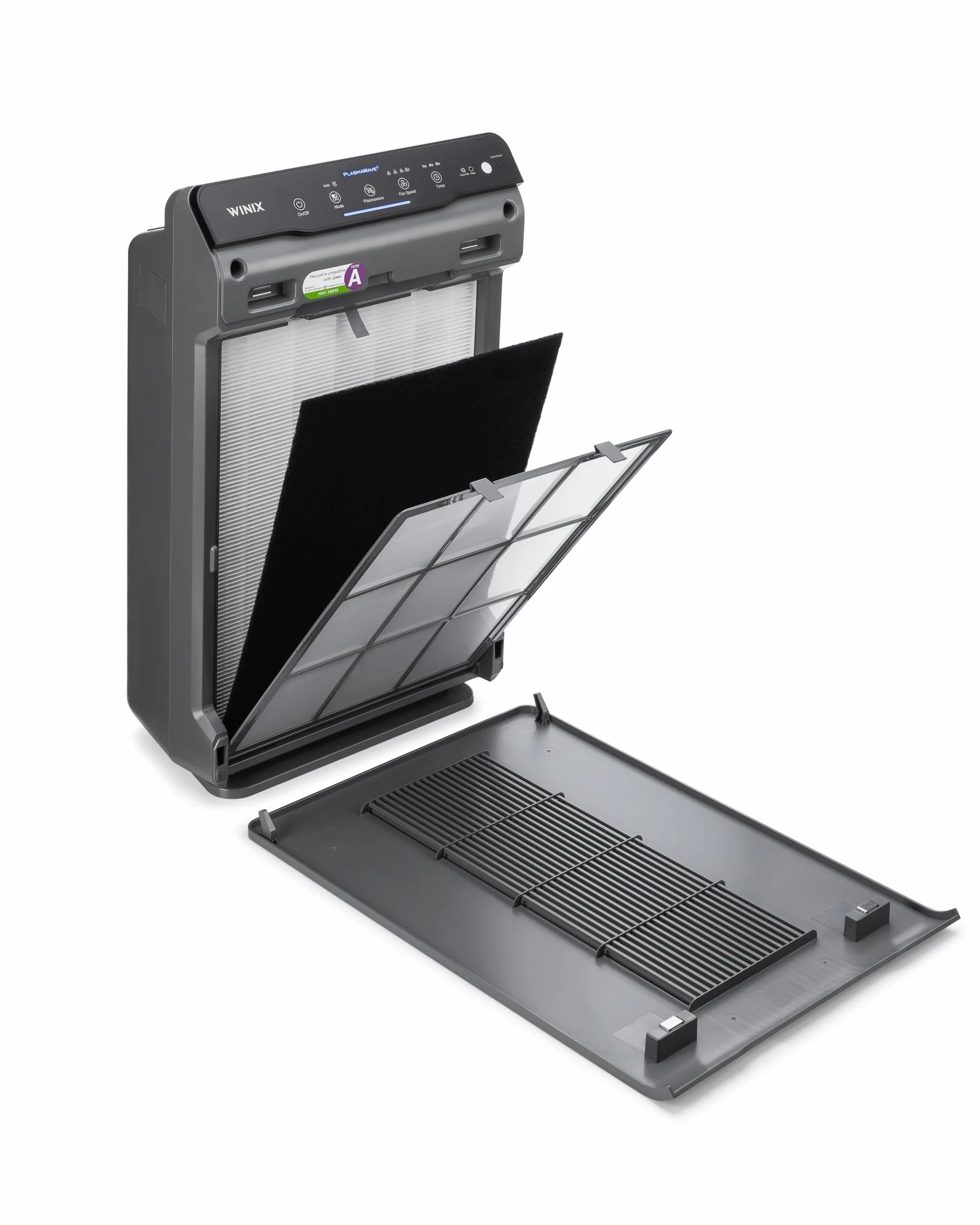 WINIX 5300-2 Purificador de aire CADR 390 m³/h 99 m² Filtra 99,999% polen polvo humo Monitor calidad aire