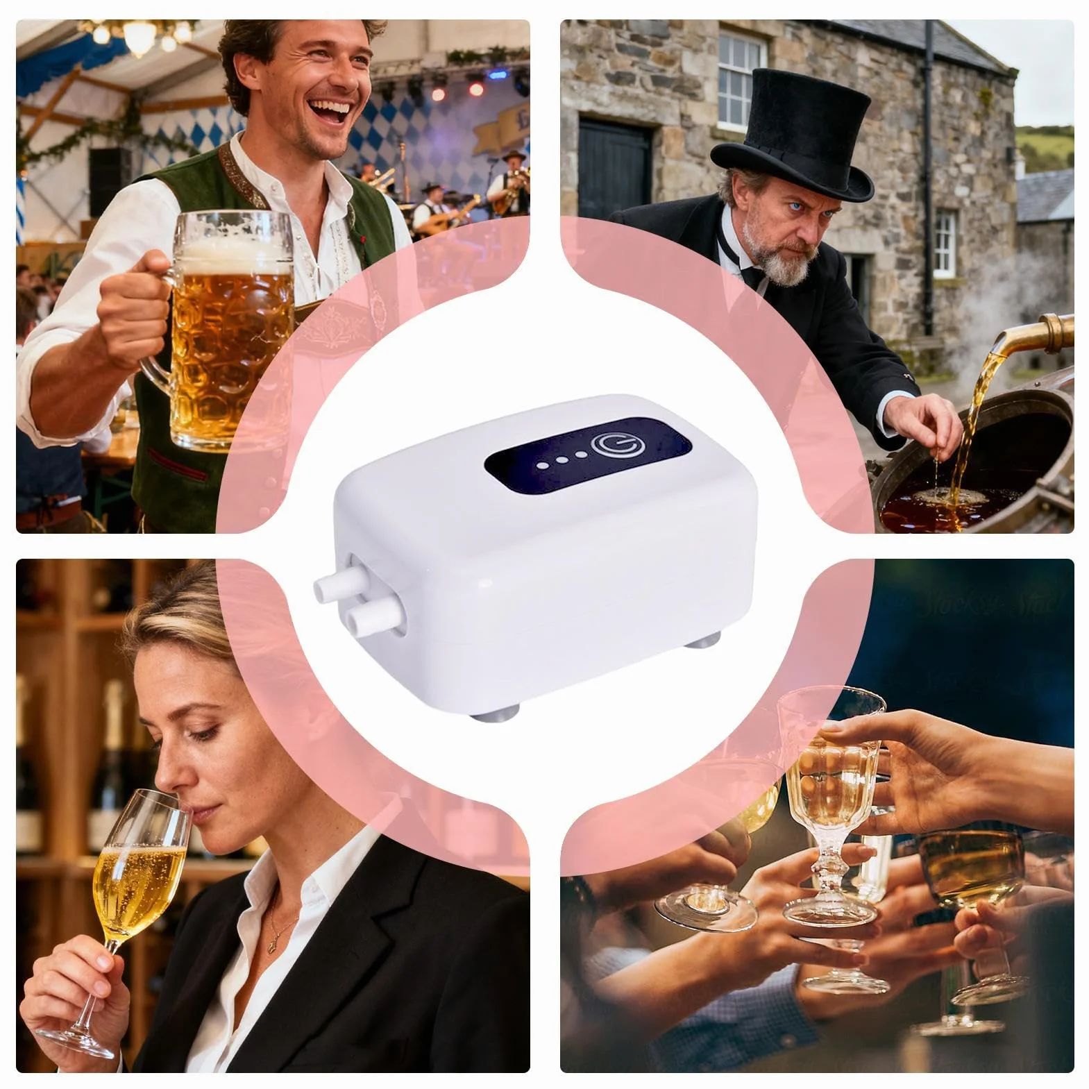 Bomba De Transferencia De Vino Alimenticio Impermeable Autocebante Kit para Elaboración Casera