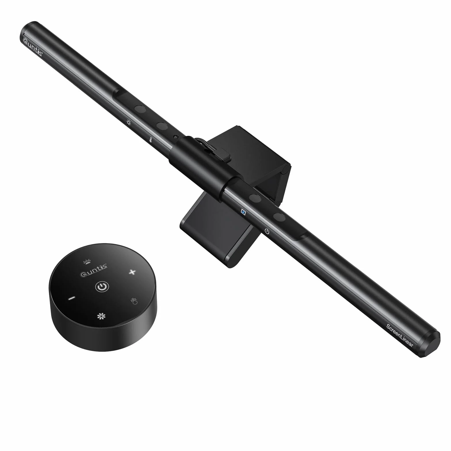 Quntis Lámpara Monitor con Control Remoto 40cm, Doble Control Barra de Luz de Monitor Curvo con Atenuación Automática, Luz Ordenador para el Cuidado de Los Ojos