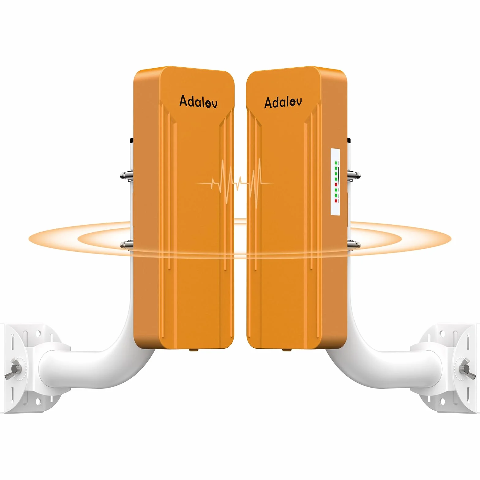 AdaLov CPE469 Gigabit Puente inalámbrico para Exteriores, Doble Banda 5.8G/2.4G 3 km Largo Alcance Bridge Wireless,Extensión de Red a Cámara/Dependencias/Jardín/Garaje/Taller,IP65 Impermeable,24V PoE