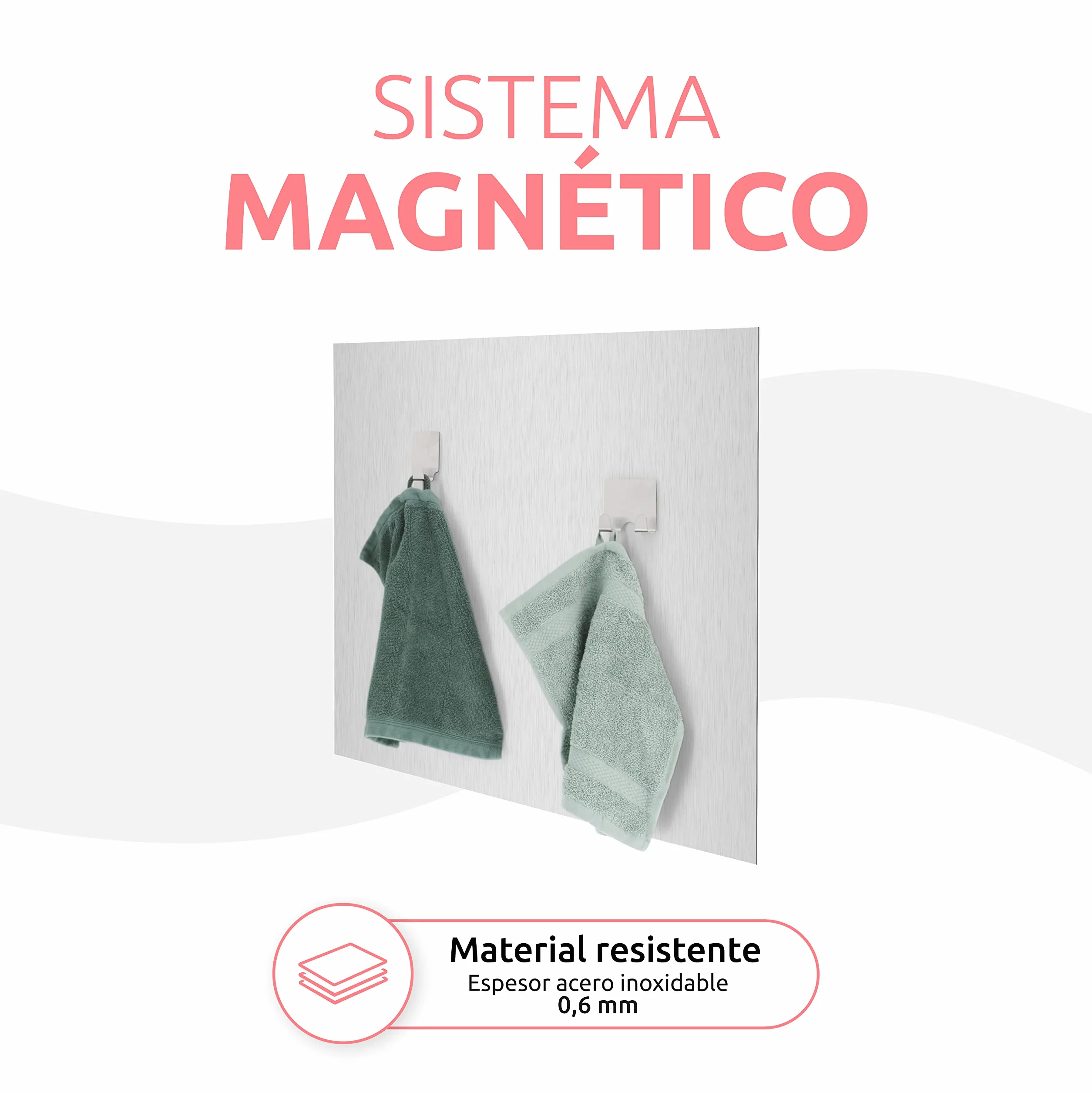 LIFE Compactor Protector de Salpicaduras de Cocina SPLASH Acero Inoxidable 50x60 cm