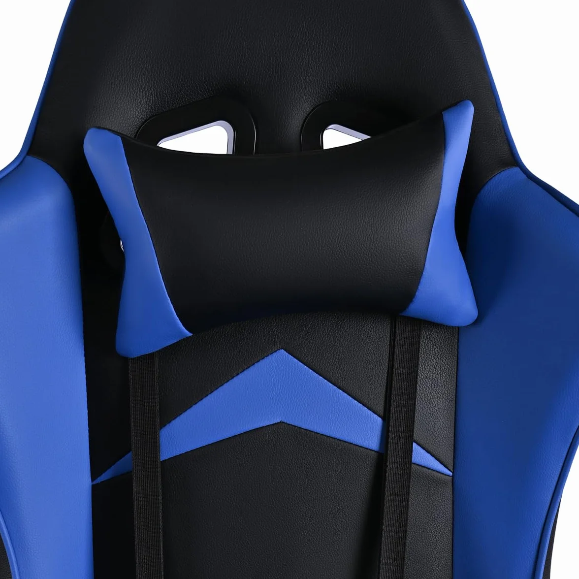 Silla Gaming Ergonómica Reclinable con Cojín Lumbar y Cervical Respaldo Alto Acolchado Altura Ajustable Ruedas Giratorias 360° Reposabrazos