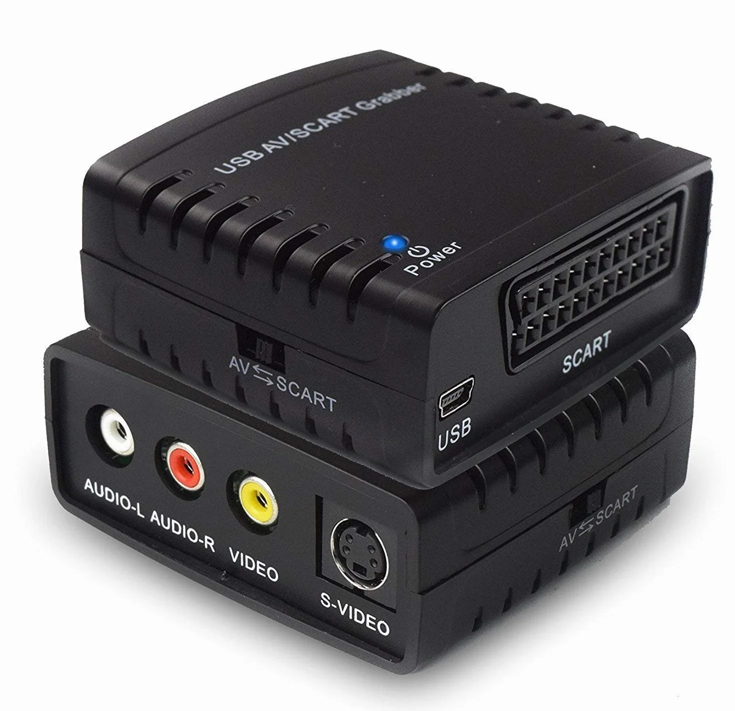 Rybozen Convertidor de captura de vídeo USB, Scart VHS a DVD Digital Grabber Grabador , Capturadora Digitalizadora de vídeo para Mac Windows