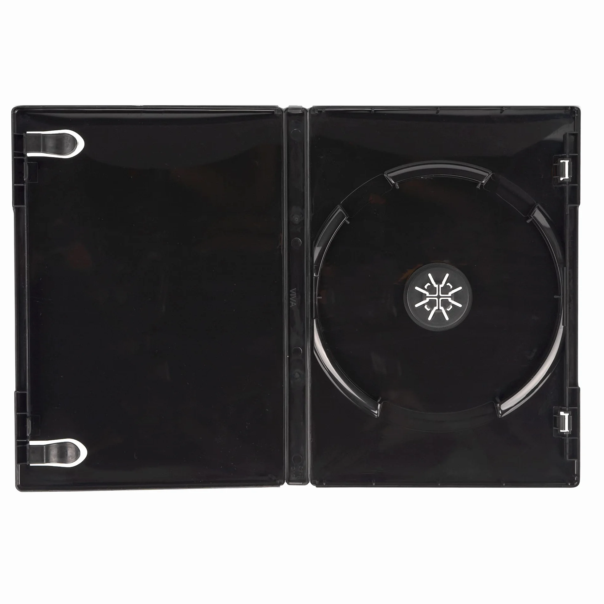 50 x Dragon Trading Premium Quality Black Single DVD Cases with a 14mm Spine and Plastic Sleeve for Inserting Artwork and Internal Booklet Clips (50 Pack)