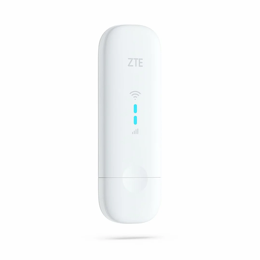 ZTE MF79N, módem USB Wi-Fi Desbloqueado, Punto de Acceso Wi-Fi de Viaje de bajo Costo a 10 Dispositivos, Puertos de Antena Externa + 2 años de garantía (Blanco)