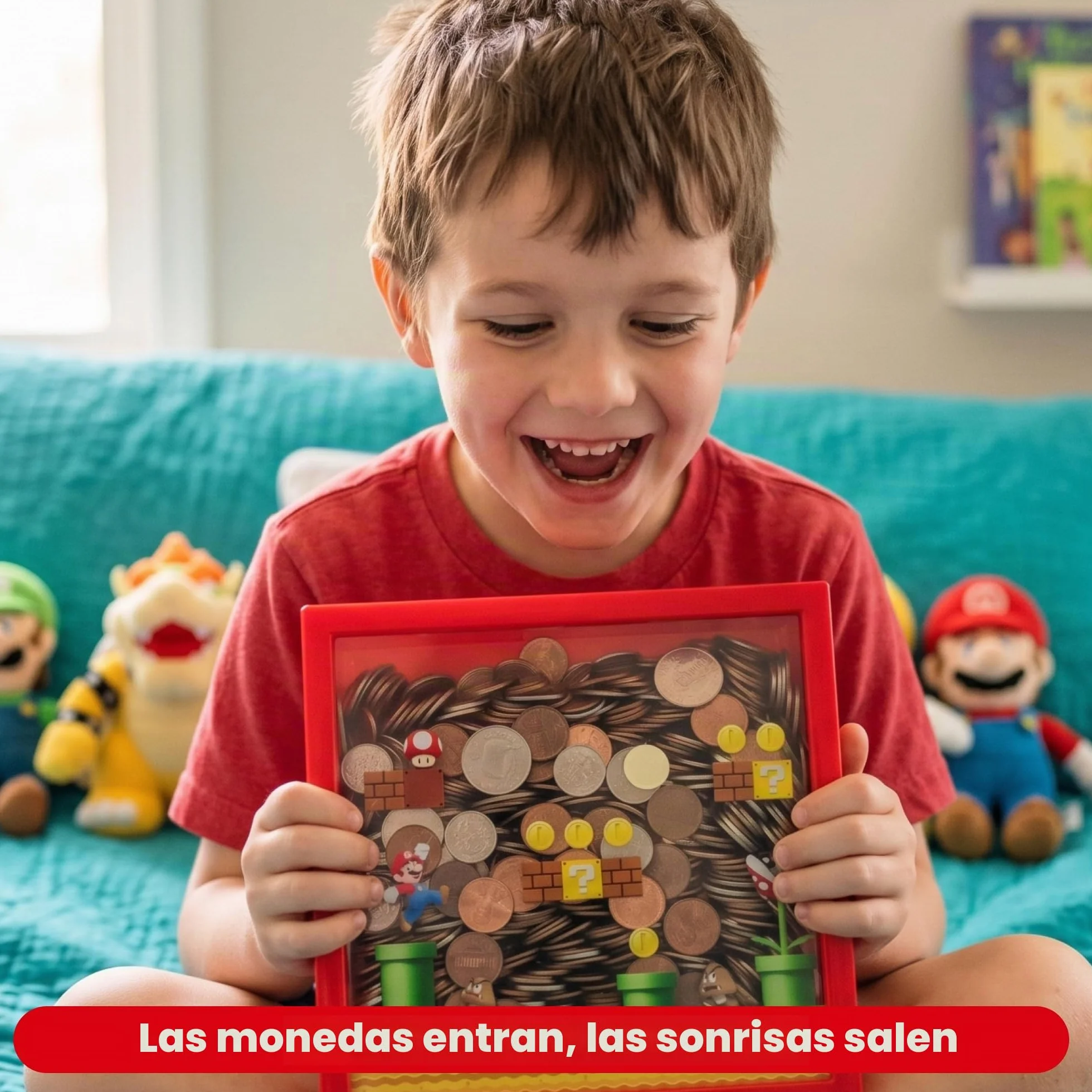 Hucha Super Mario Nintendo Oficial 18cm 7" Regalo Mario Bros
