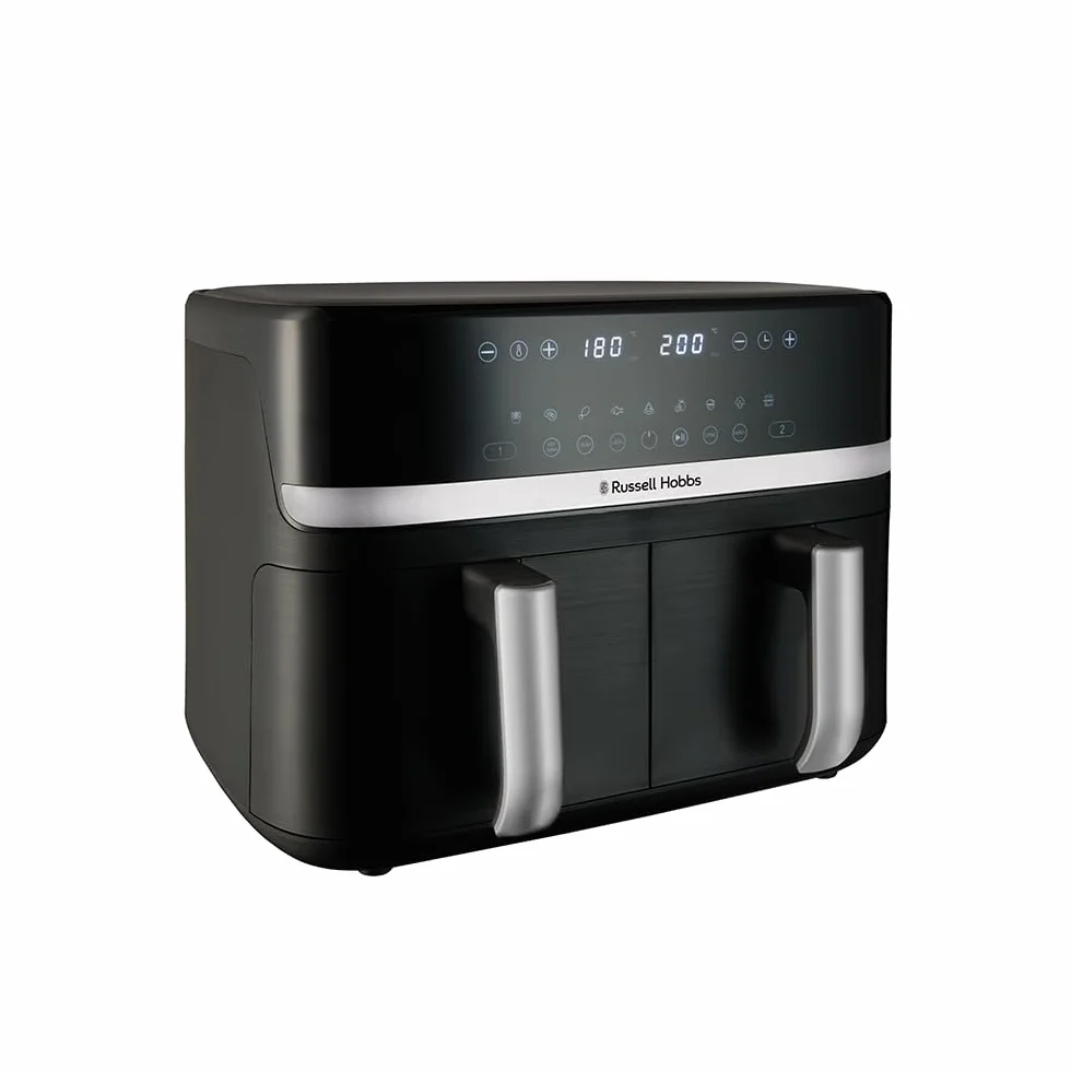 Russell Hobbs freidora de aire doble cesta 9L 2800W 200°C 9 programas Rapid Air táctil Satisfry 27681-56