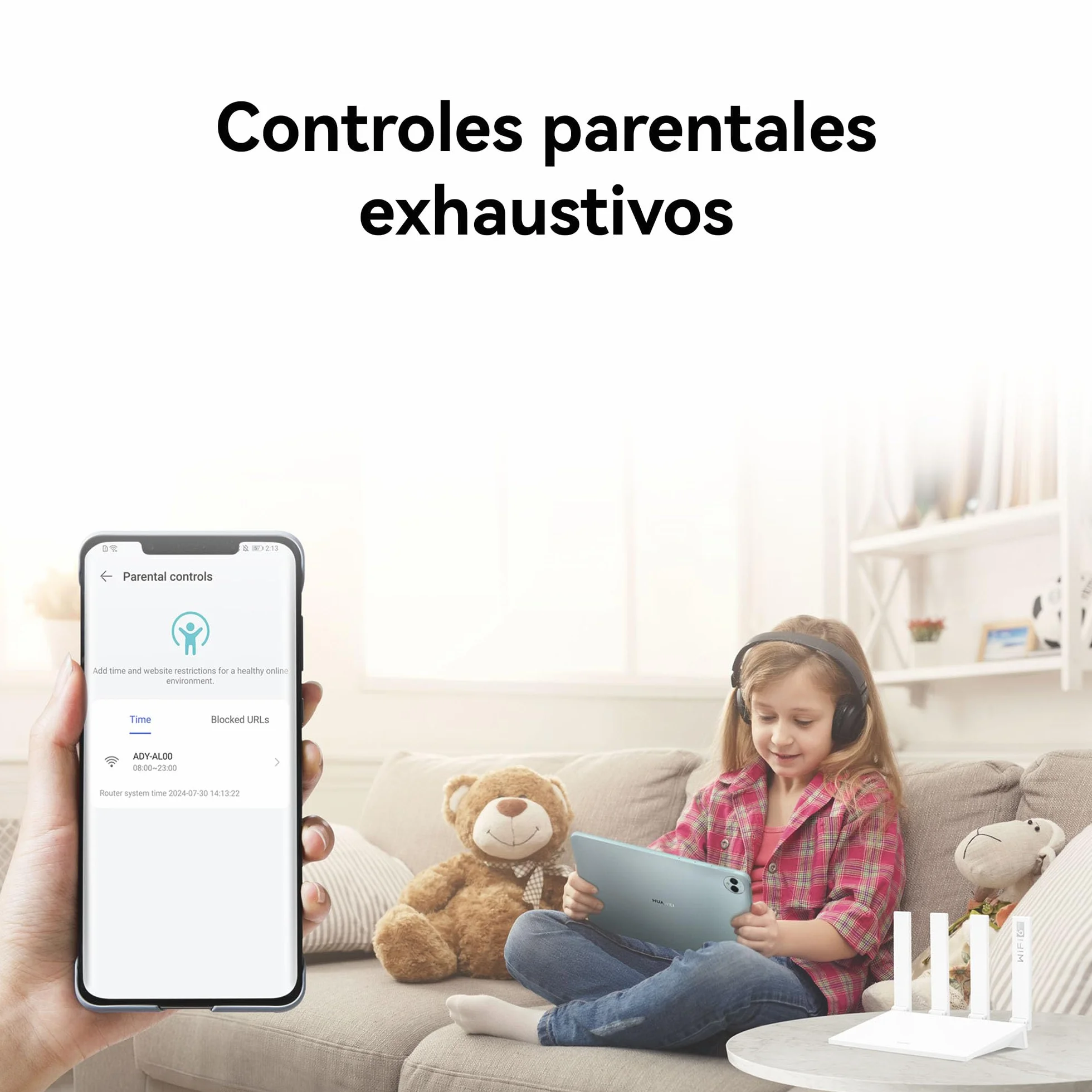 HUAWEI AX3 New Enrutador, Wi-Fi 6 Plus de Banda Dual de 3000 Mbps, 4 Puertos GE WAN/LAN Adaptables Automáticamente, Amplia Cobertura, Diagnóstico Visualizado, Idóneo para Juegos Xbox/PS5/Steam y 8K