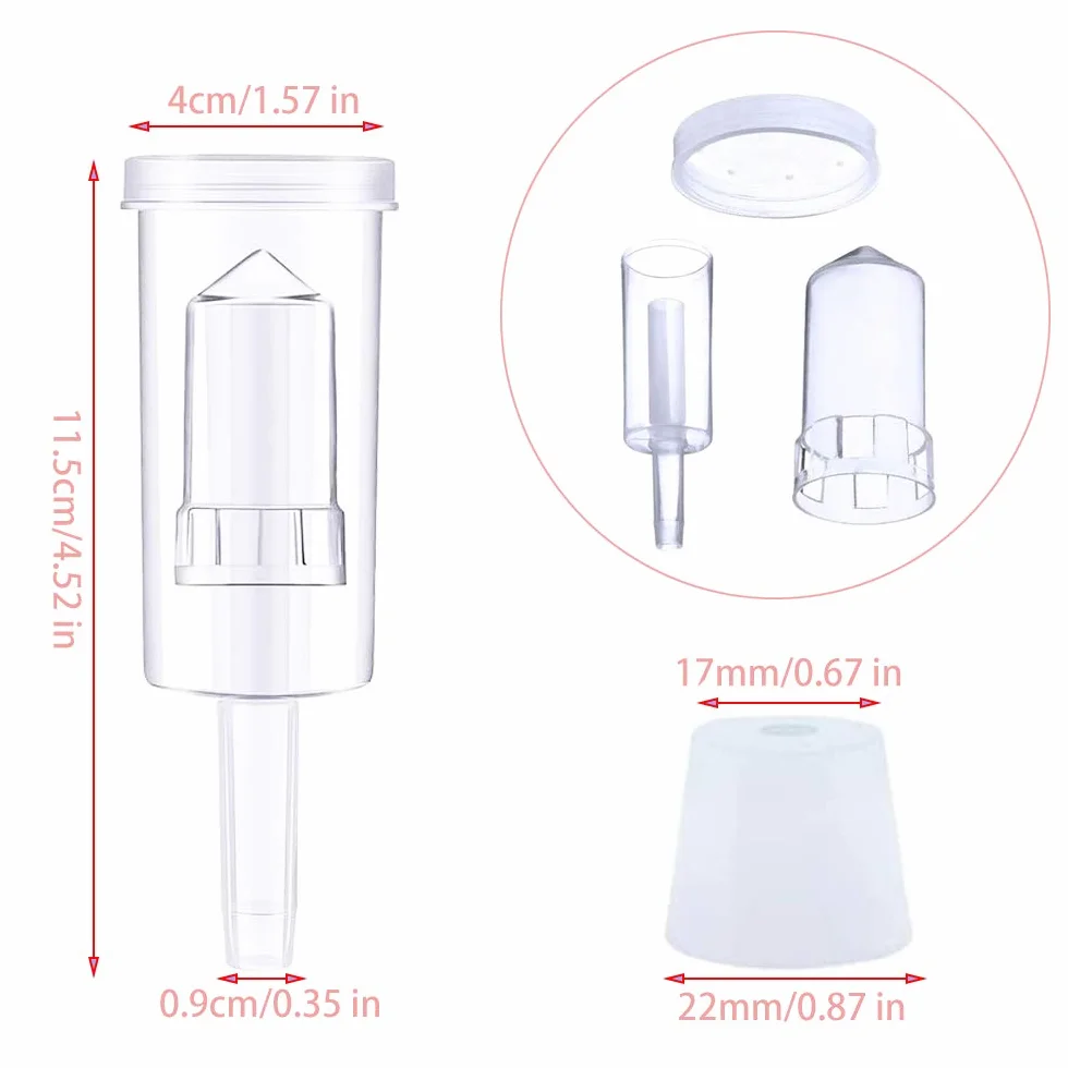 Airlock Fermentacion 3PCS Esclusa de Aire Plástico para Cerveza, Vino