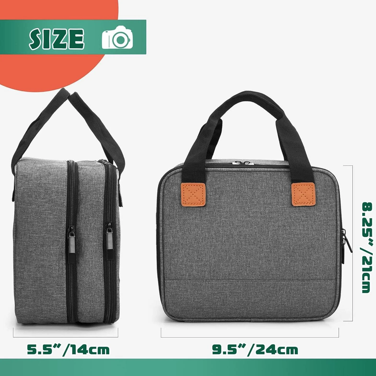 Goshyda Bolsa de Transporte para la Impresora Fotográfica Selphy CP1500 CP1300 CP1200, Estuche Portátil de Impresora con Divisor Ajustable, para Impresora de Almacenamiento y Accesorios