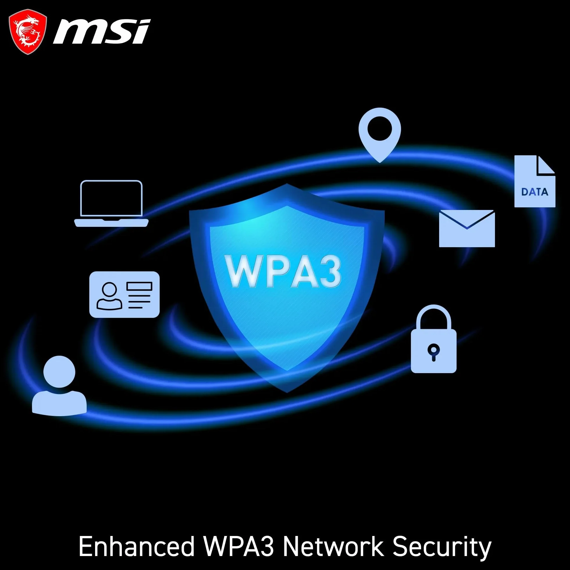 MSI Herald BE9400 - Tarjeta PCIe WiFi 7 tribanda, para Ordenador de sobremesa, Bluetooth 5.4, 6 GHz, MLO, 320 MHz, 5.8 GB/s