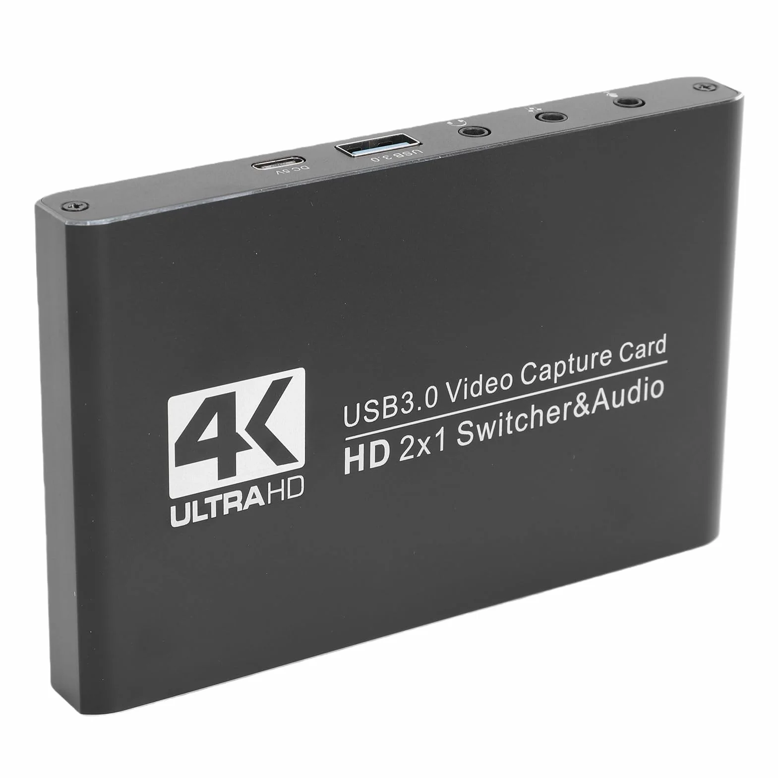 Sxhlseller Tarjeta de Captura 4K, Dispositivo de Captura de Vídeo USB 3.0 con Salida en Bucle 4K60Hz 1080P240FPS, para Transmisión en Directo, Juegos y grabación. Compatible con OBS,