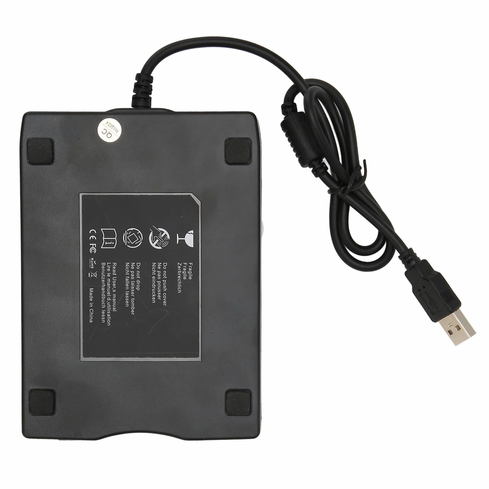 Ejoyous Lector de disquetes, unidad de disquete externa USB de 3.5 pulgadas, 1.44 MB/2 HD, compatible con XP Vista 2000/7/10