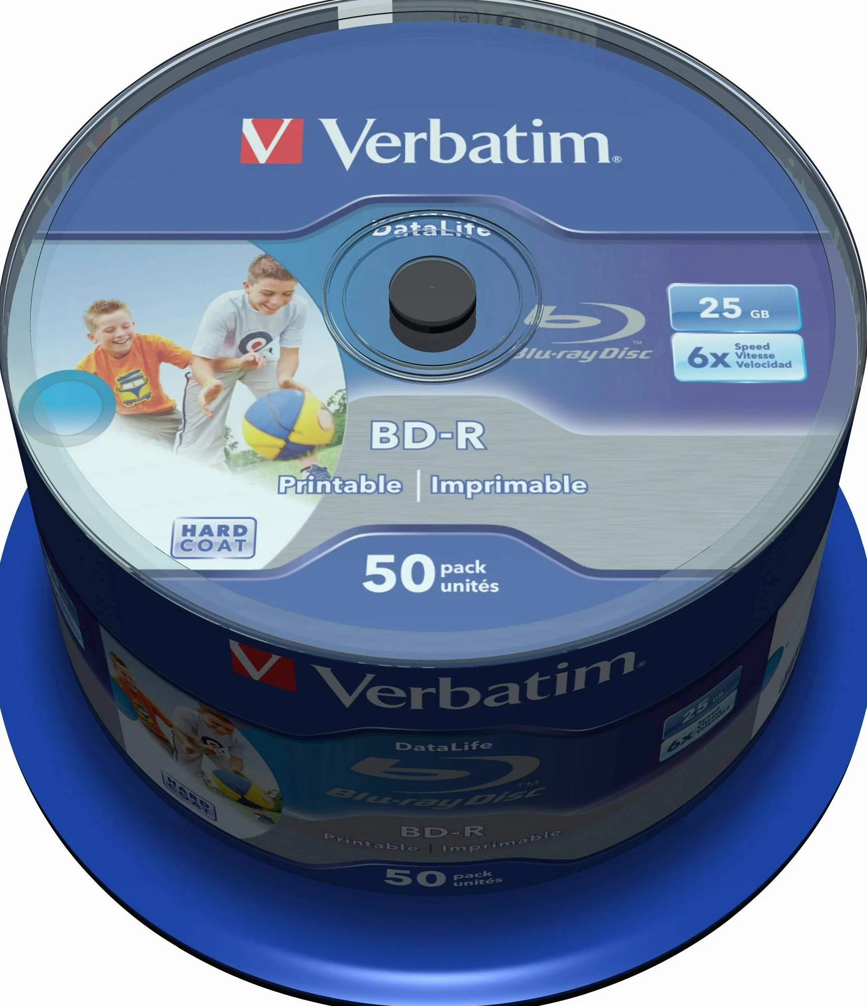 Verbatim 43812 - Discos de Blu-ray printables e imprimibles, (25GB), 50 unidades