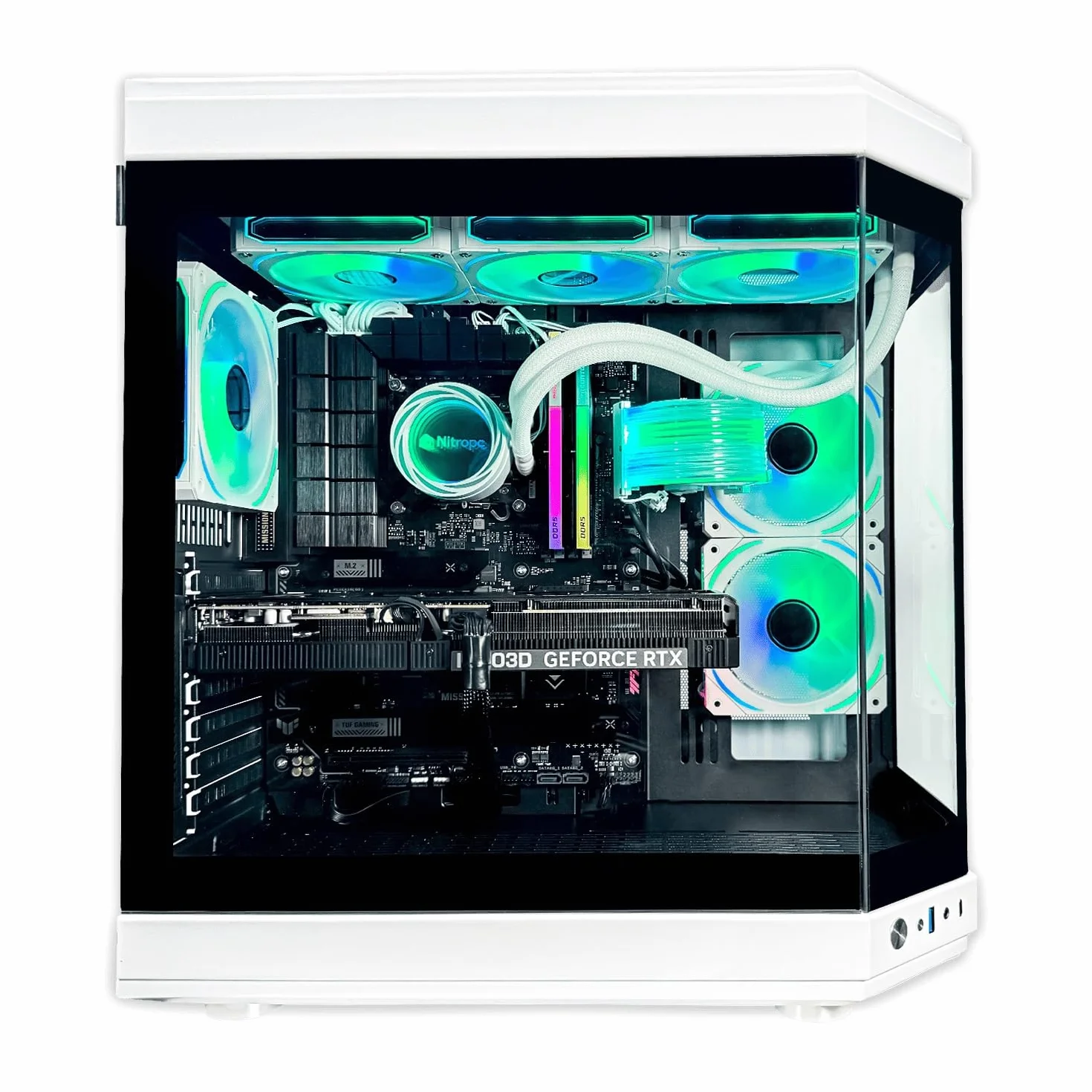 NitroPC - PC Gaming Boost (AMD Ryzen 7 7800X3D 8/16 5.6GHz, RTX 5070 Ti 16GB, RAM 32GB RGB, M.2 2TB, Windows 11 Pro, WiFi) Ordenador de sobremesa, PC Gamer