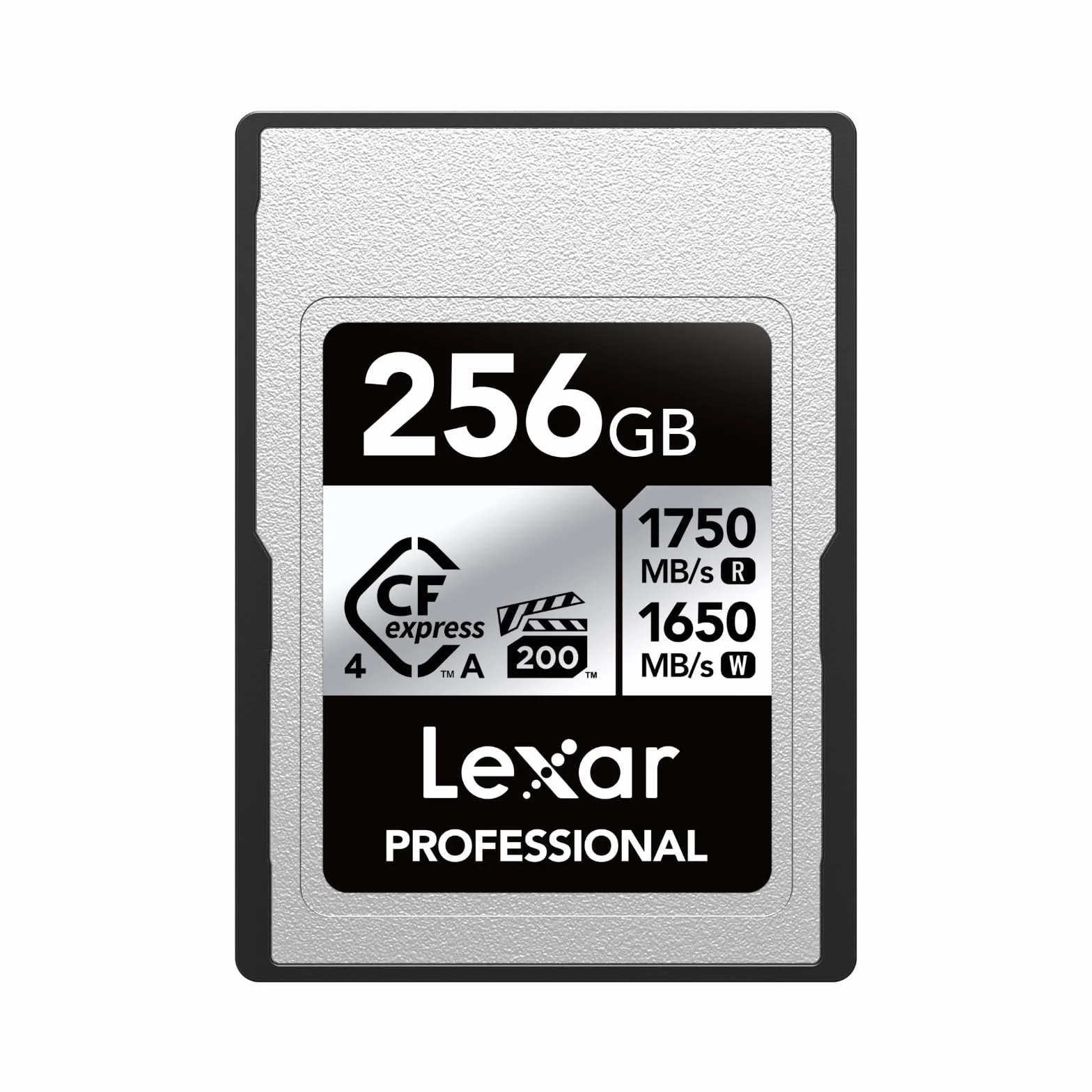 Lexar Professional Silver Series CFexpress 4.0 Tipo A 256 GB, Tarjeta CFe hasta 1750 MB/s de Lectura, VPG200, Tarjeta de vídeo CF 8K, Tarjeta de Memoria Compatible con cámaras Sony Alpha y Sony FX