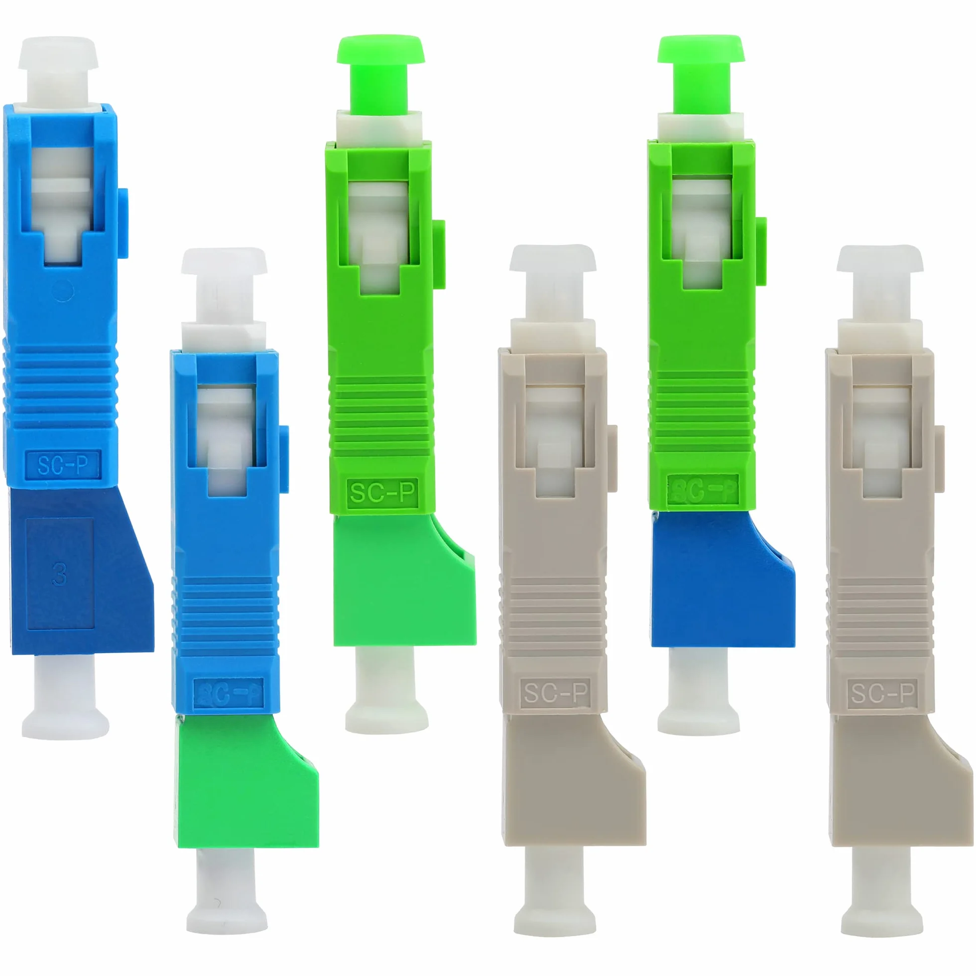 Adaptador de fibra SC (macho) a LC (hembra) Convertidor APC/UPC Adaptador óptico de combinación híbrido monomodo y multimodo