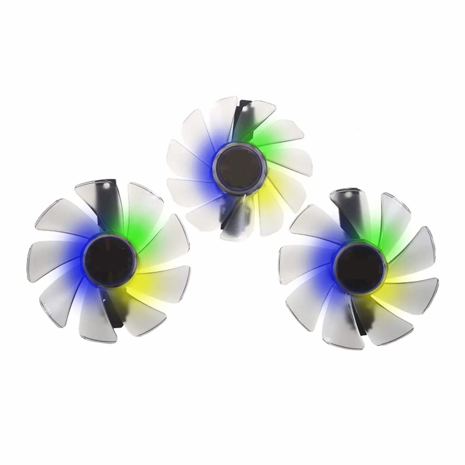REMSEY CF1015H12D CF9010H12D RX5700 ARGB Tarjeta de gráficos Ventilador Compatible for Zafiro RX 5700 XT 8GB Nitro + Tarjeta de Video de edición Especial Ventilador de refrigeración Kindly (Color : 3
