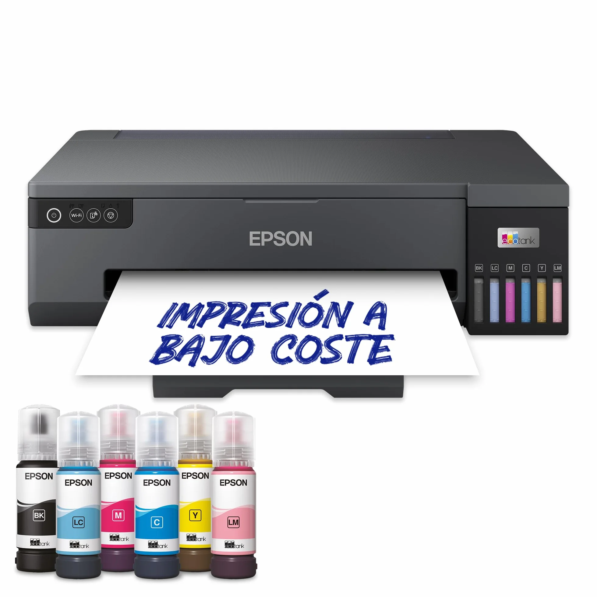 Epson EcoTank ET-18100 Impresora de Depósito de Tinta | Impresión Fotográfica | Tintas 6 Colores | Wi-Fi | A3+| Imprimir CD/DVD y Tarjetas de Identificación de PVC | Soportes Especiales hasta A3+