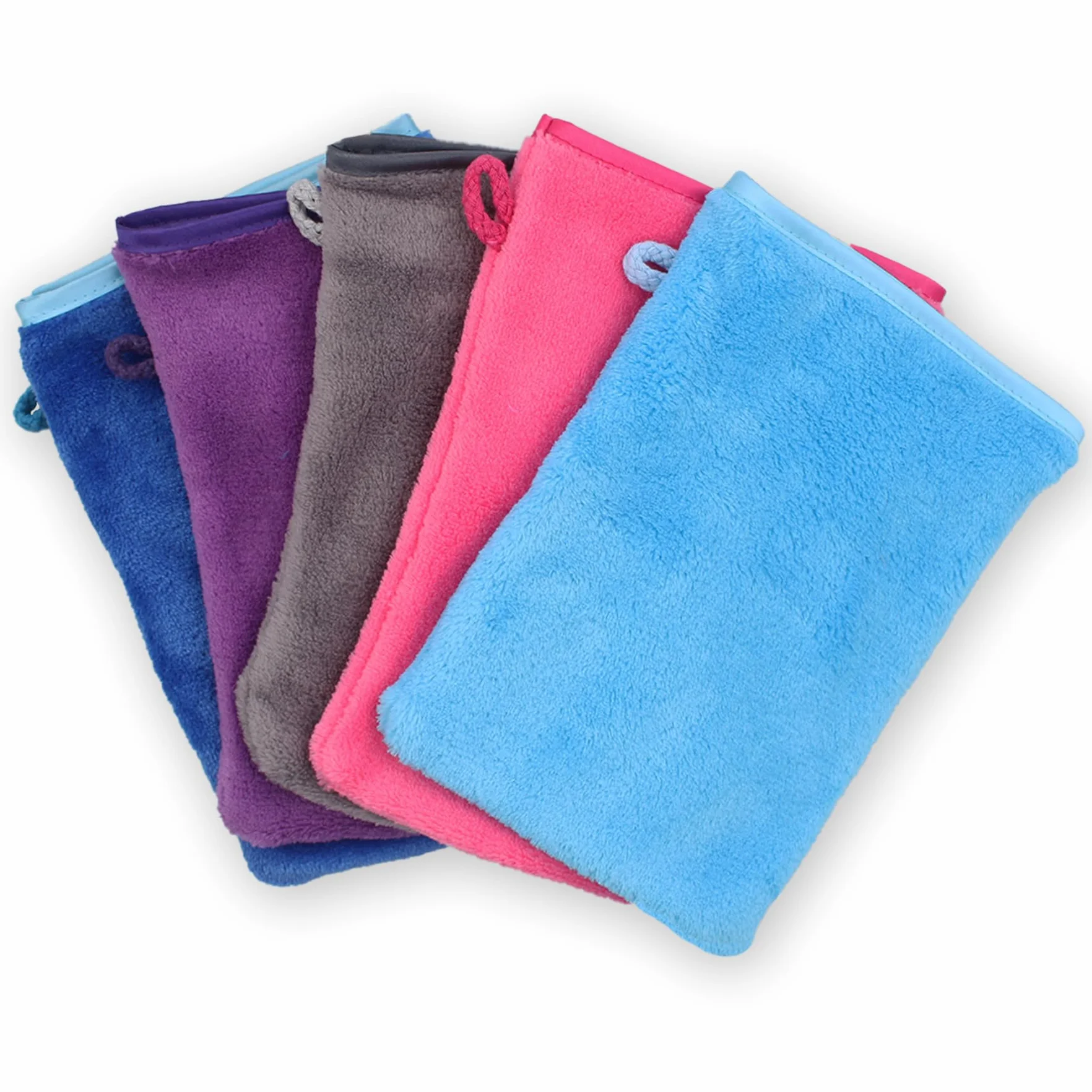 Franela Manoplas Baño Guantes Lavarse Tamaño 5 Piezas 15x20cm