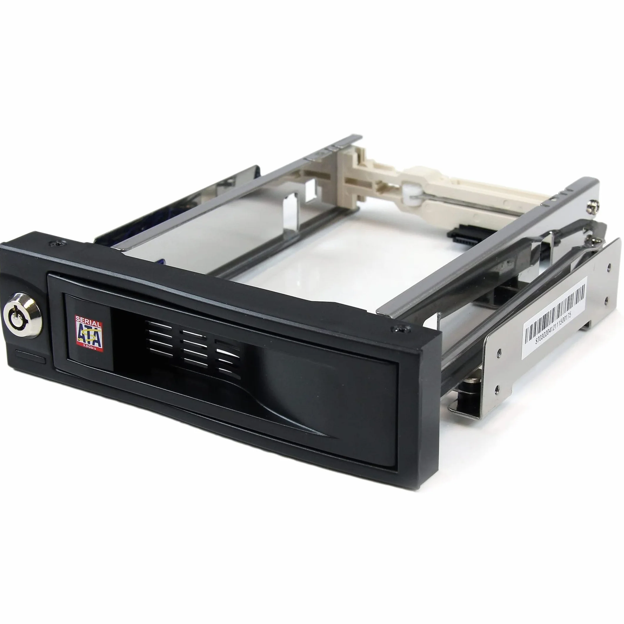 StarTech.com Rack Móvil Aluminio para Disco Duro HDD SATA de 3,5" Pulgadas sin Bandeja Removible para Bahía 5,25" - Mobile Cajón Trayless