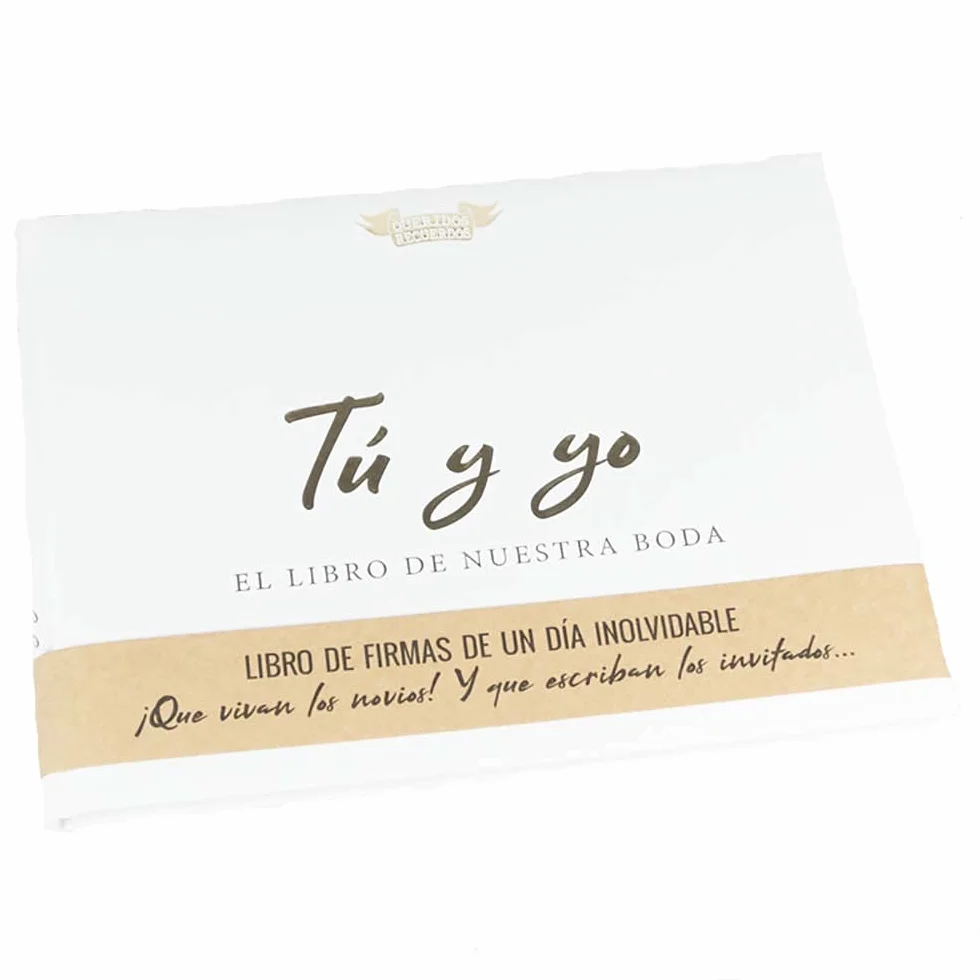 Libro de firmas de boda 'Tú y yo, el Libro de Nuestra Boda' para novios
