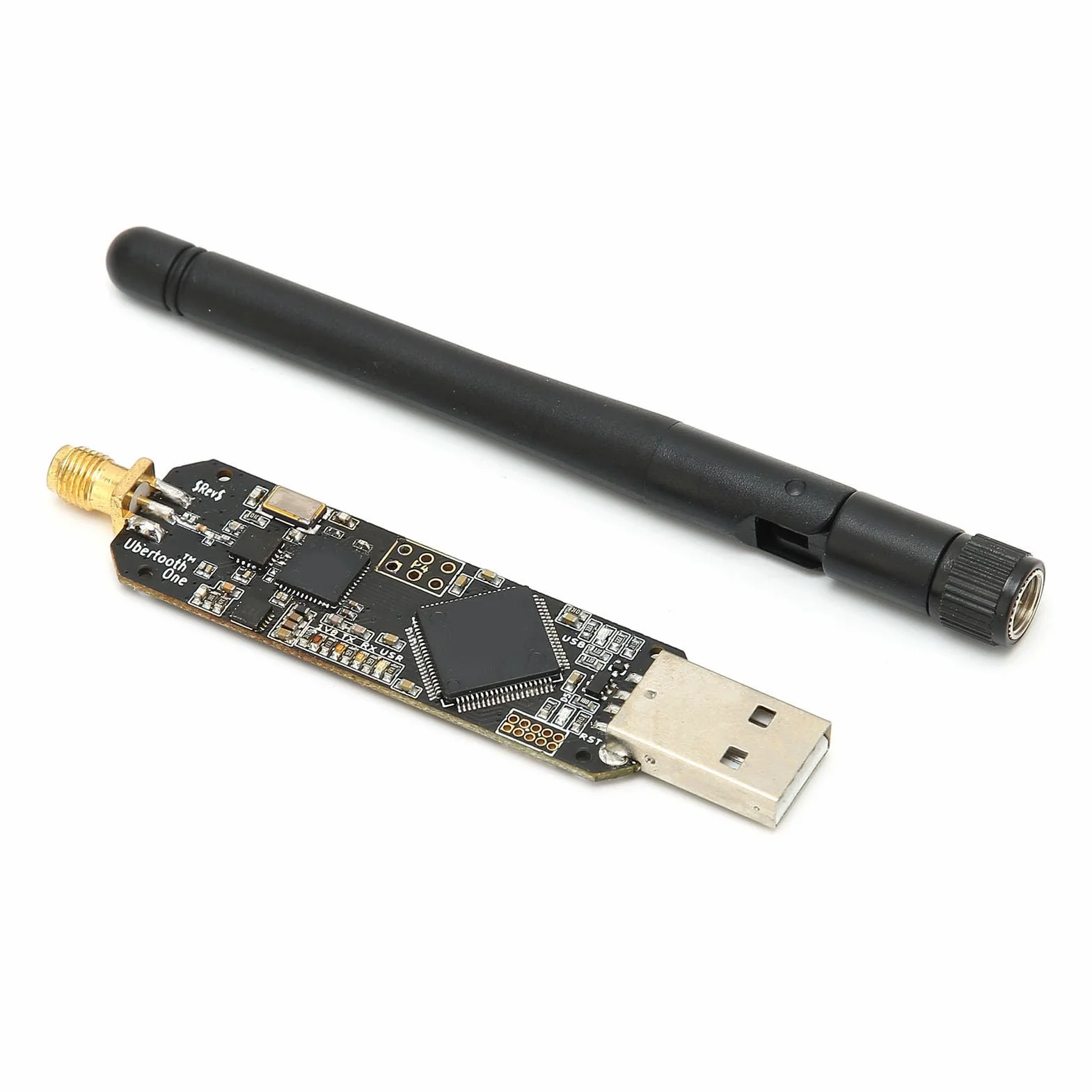 SENECESLI Ubertooth One Module Dispositivo de Prueba de Alta Sensibilidad para Plataforma de Desarrollo Inalámbrico de 2,4 GHz, con Antena y Receptor