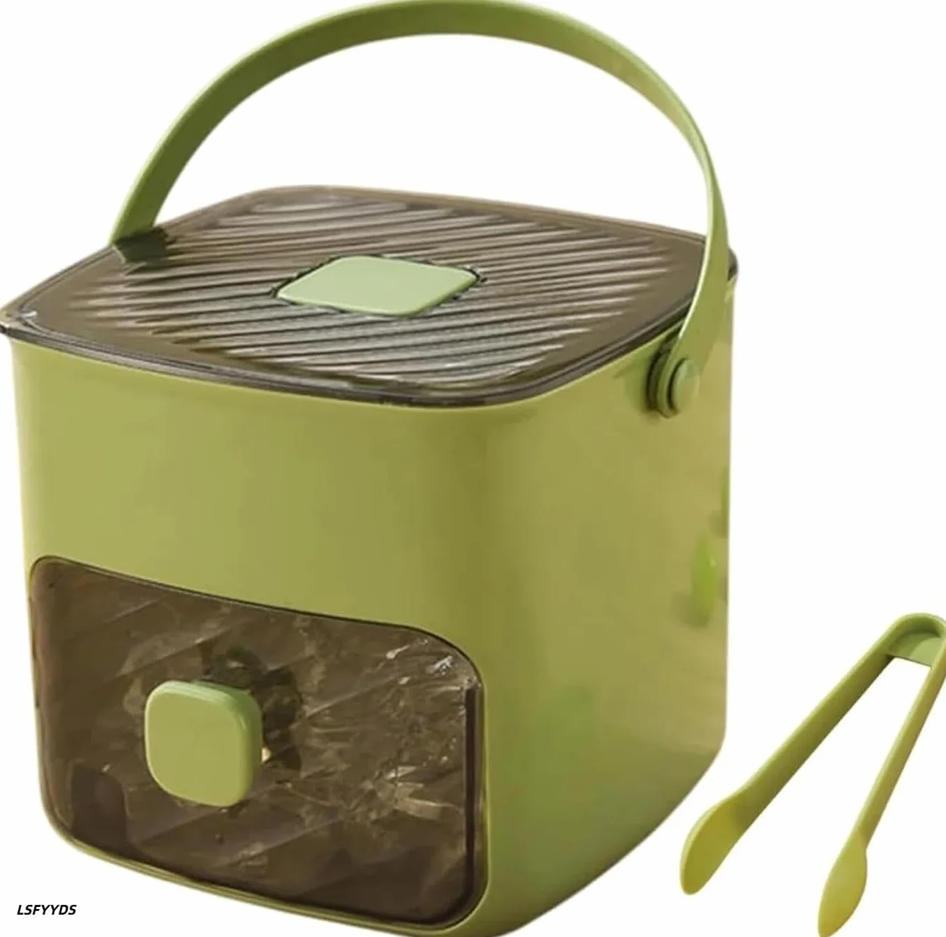 Máquina para Hacer Cubitos de Hielo Tipo Prensa, 48 Rejillas Reutilizables para Café, Cócteles y Jugos