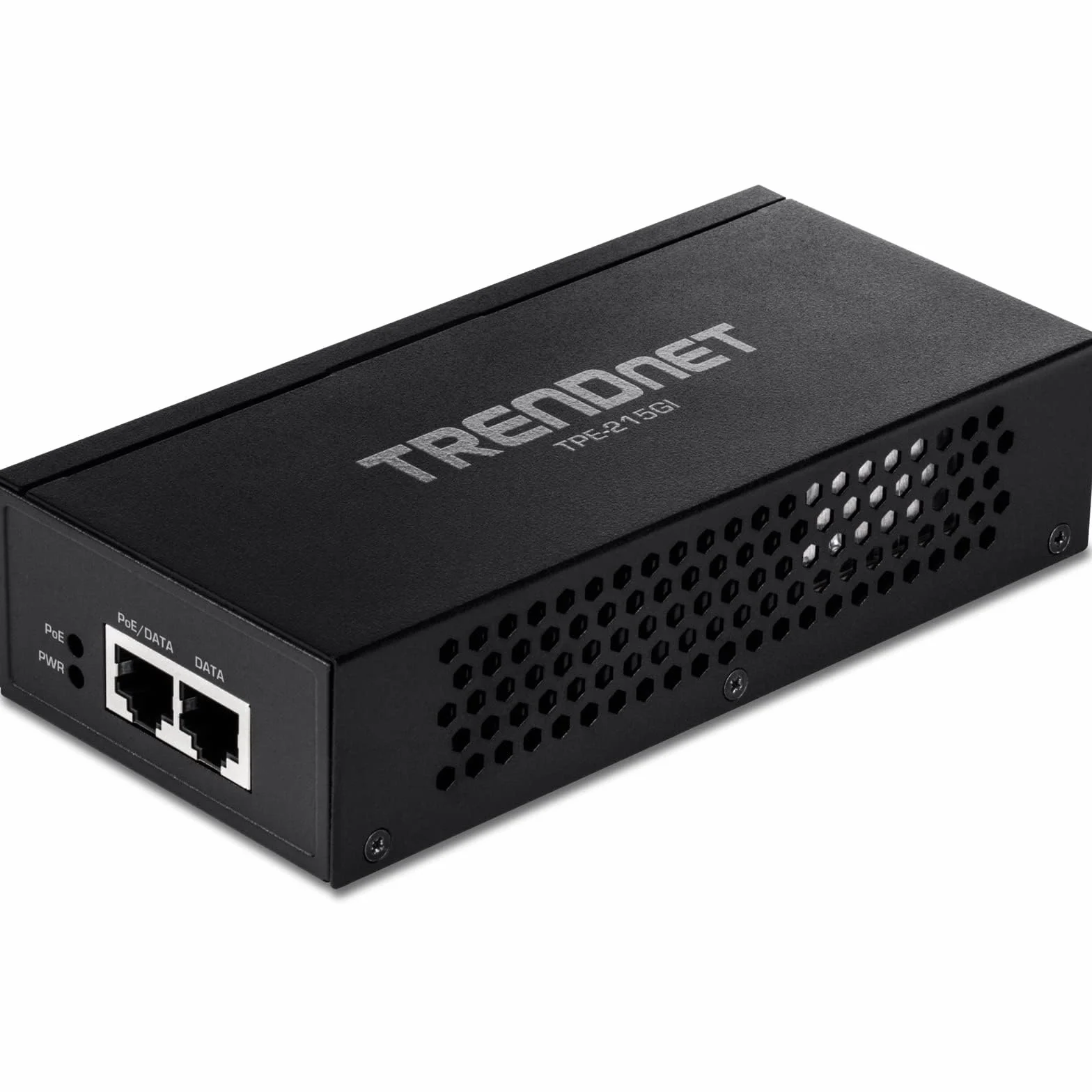 TRENDnet, TPE-215GI, Inyector PoE+ 2.5G, Convierte un Puerto no PoE en un Puerto PoE+ 2.5G, Compatible con 2.5GBASE-T, Fuente de alimentación integrada