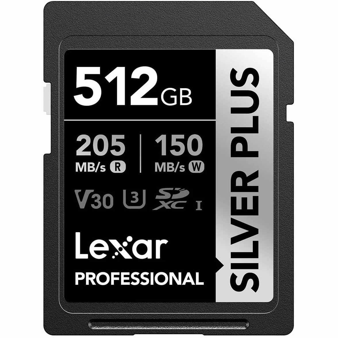 Lexar Silver Plus - Tarjeta de memoria SDXC de 512 GB