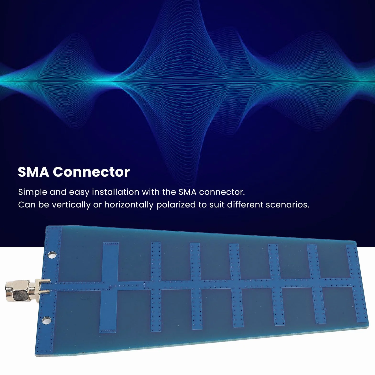 Antena Yagi PCB Direccional WiFi de Doble Banda de 12dBi 2,4 GHz, 5,8 GHz, Antena de Alta Ganancia para Adaptador de Red Inalámbrico, Enrutador, Control Remoto de Drones