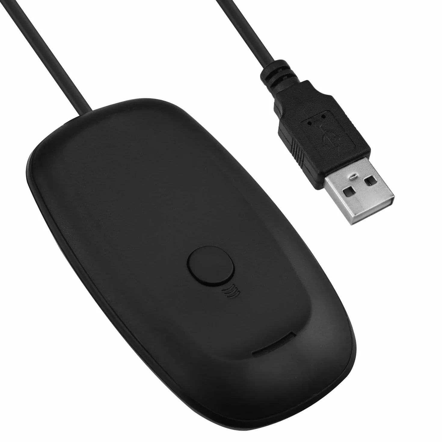 Mcbazel Adaptador de Receptor inalámbrico inalámbrico USB 2.0 para Microsoft Xbox 360 Desktop Pc Laptop Gaming,Receptor Xbox 360 - Negro