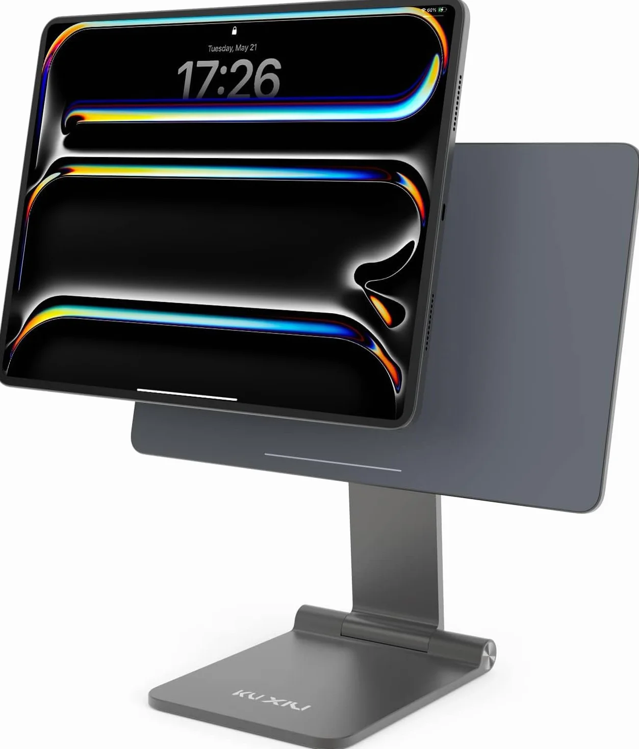 KU XIU X33 Soporte Magnético Plegable para iPad Pro 11" M4 (2024), Soporte Ajustable 360° de Aluminio para Tablet, Soporte Portátil de Escritorio para Dibujo, Trabajo, Estudio y Entretenimiento