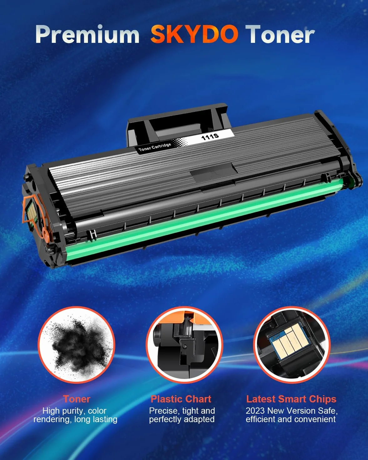Skydo MLT-D111S Toner Compatible para Samsung MLT-D111S D111S D111L Cartuchos de tóner para Samsung Xpress M2070 M2026 M2022 M2020 M2026W M2022W M2020W SL-M2070 SL-M2070W SL-M2070F (2 Negro)
