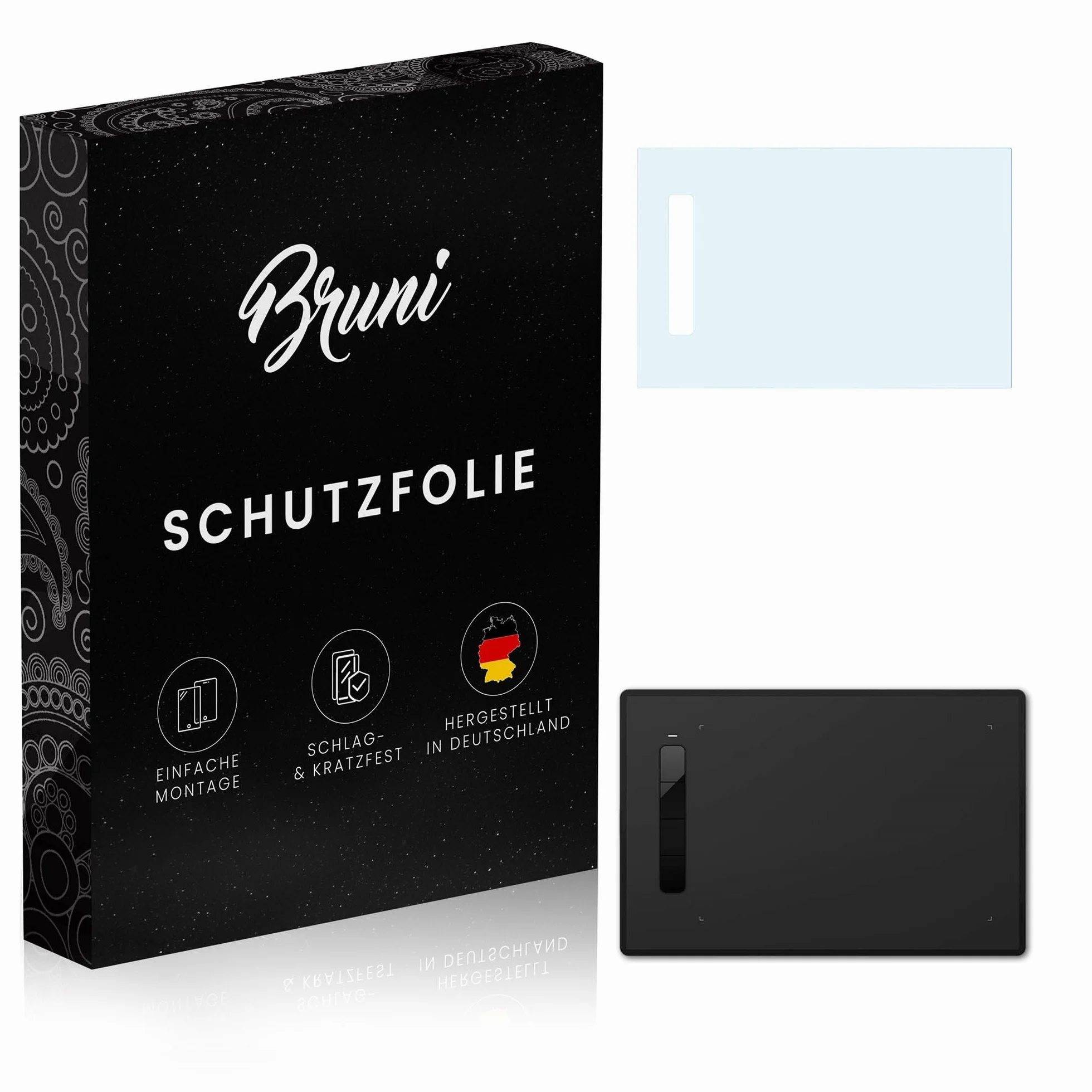 Bruni Película Protectora compatible con XP-PEN Star G960S Protector Película, claro Lámina Protectora (2X)
