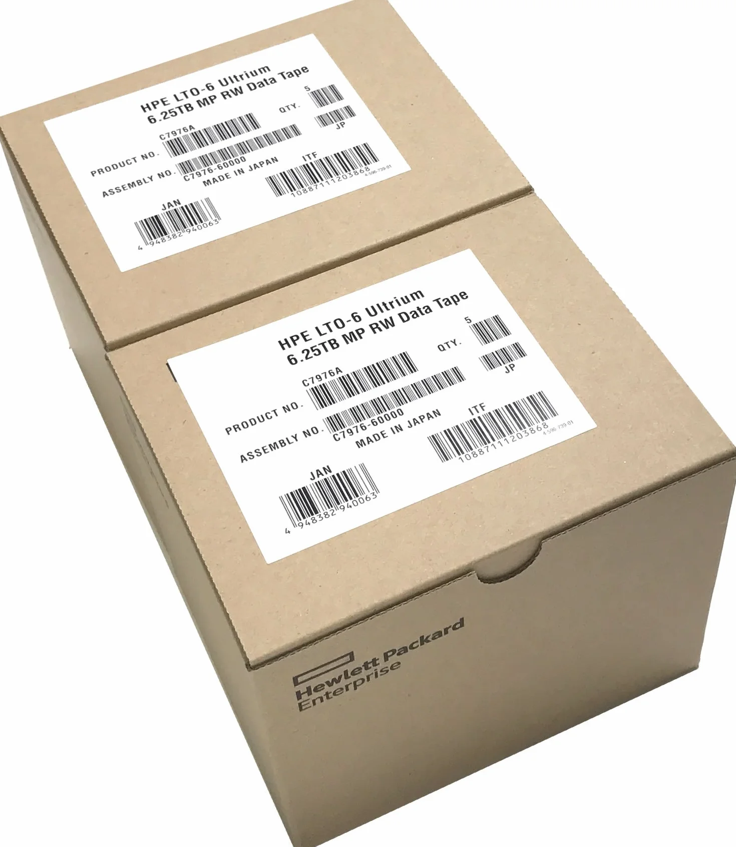HPE LTO 6 Ultrium C7976A - Cartucho de datos (2,5/6,25 TB, 10 unidades)