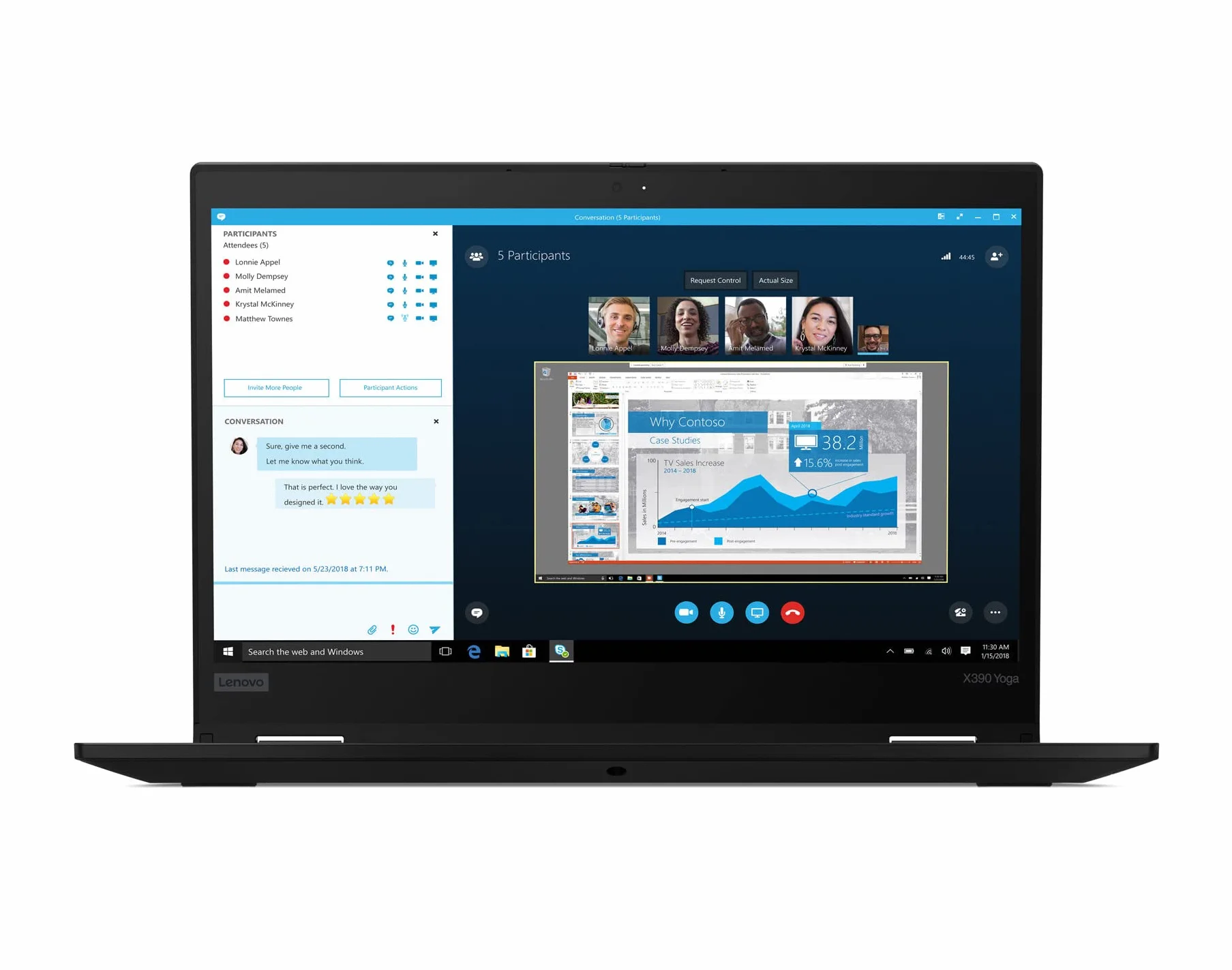 Lenovo Thinkpad X390 Yoga Convertible Tablet 13,3 pulgadas Touch Display Intel Core i5 256 GB SSD Disco duro 8 GB Memoria Windows 11 Pro UMTS LTE Ordenador portátil (reacondicionado)