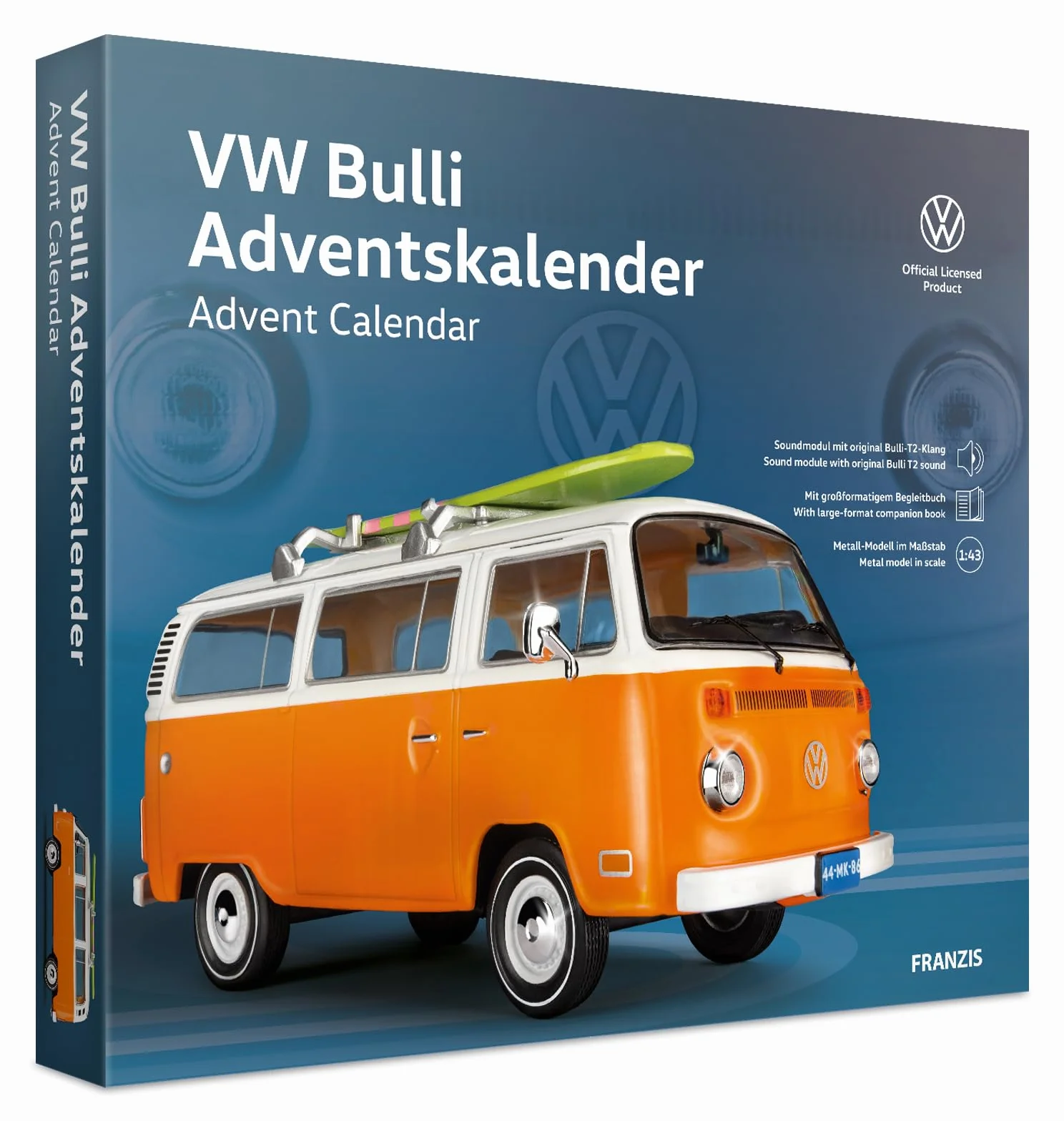 Calendario de Adviento VW Bulli con Módulo de Sonido