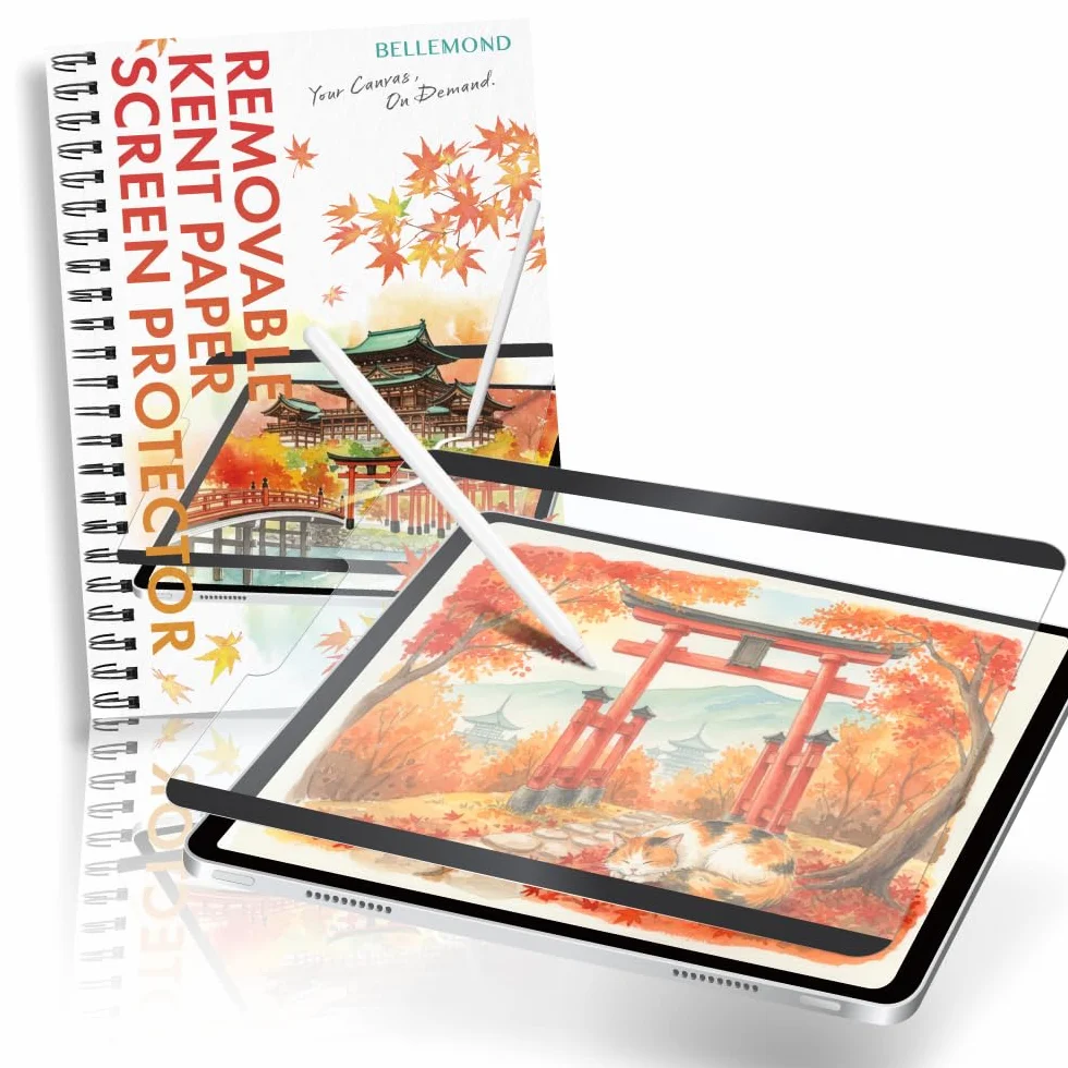 BELLEMOND | Protector de Pantalla Kent Magnético para iPad Pro 13" (M5, 2025/M4, 2024) | Película Mate Removible y Reutilizable | Reduce Desgaste del Lápiz | 1 Unidad