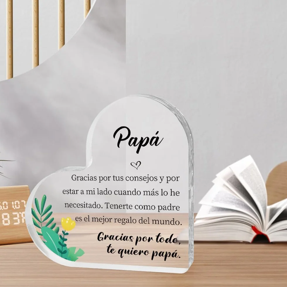 Regalo Original Acrílico Decor Papa para el Día del Padre