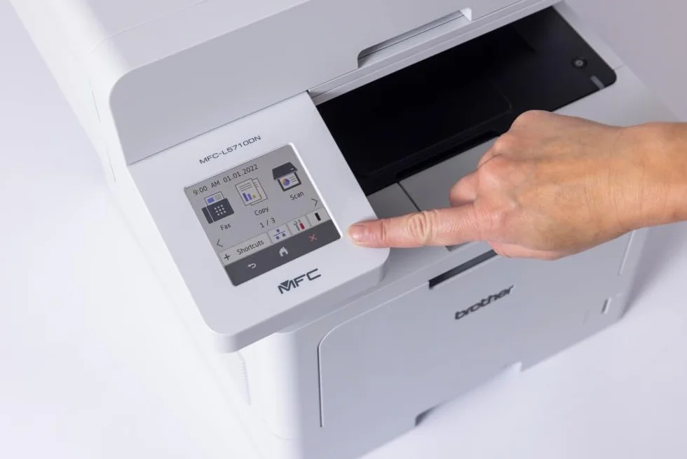 Brother MFCL5710DN, Impresora multifunción láser Monocromo 4 en 1, de Uso Profesional, con dúplex automático en Todas Las Funciones y Tarjeta de Red,
