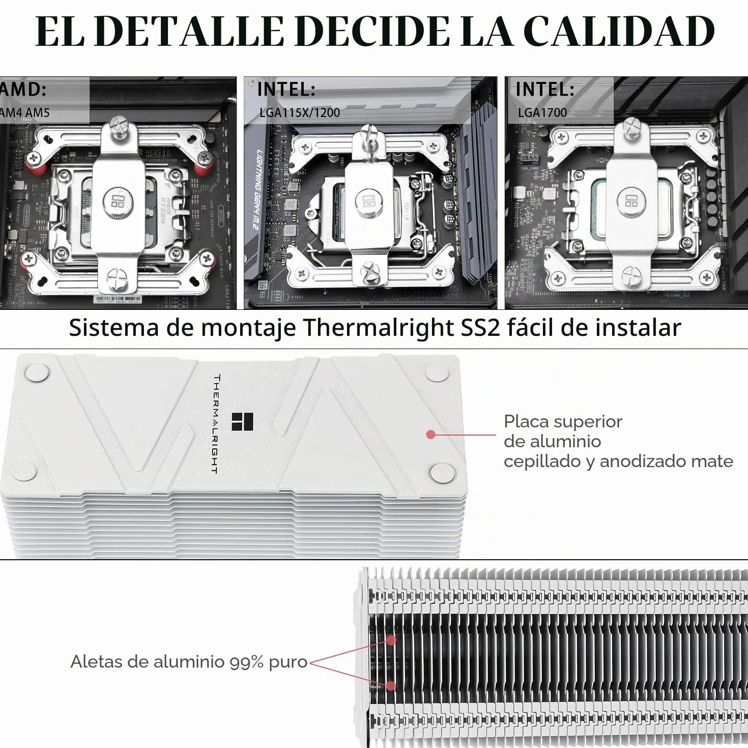 Thermalright Assassin Spirit 120 EVO Enfriador de procesador ARGB blanco, 4 tubos de calor, con ventilador TL-S12W-S PWM silencioso, compatible con AMD, AM4, AM5, Intel 1700, 1150, 1151, 1200